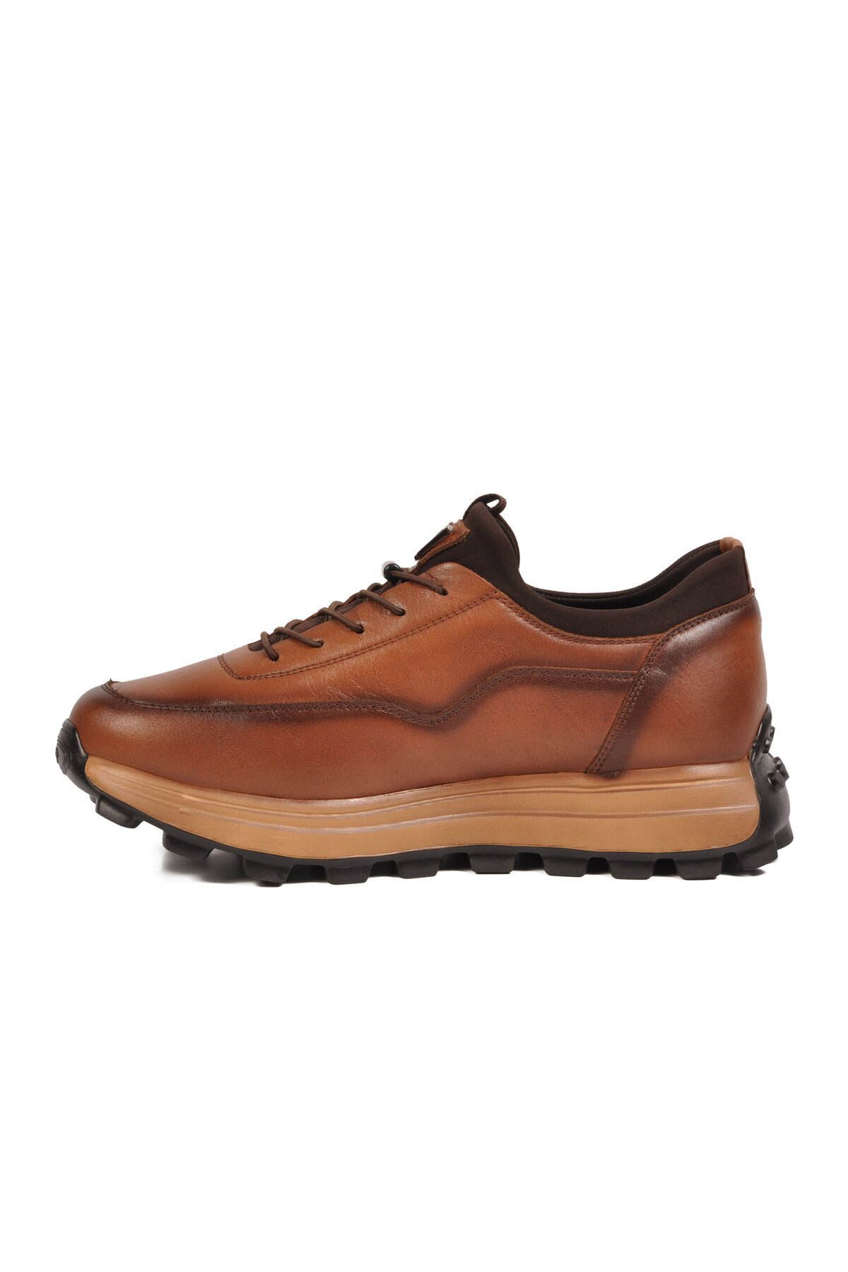 Taba Premium Hakiki Deri Erkek Günlük Sneaker Memory Kalın Taban M084-2 M