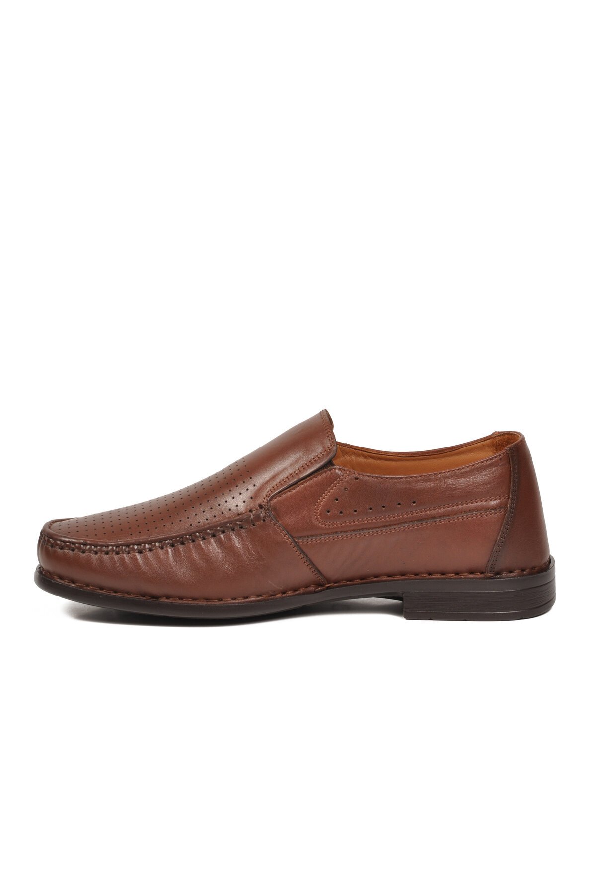 Erkek Hakiki Deri Klasik Mokasen Loafer Ayakkabı Taba Sensitive 3607-1 M