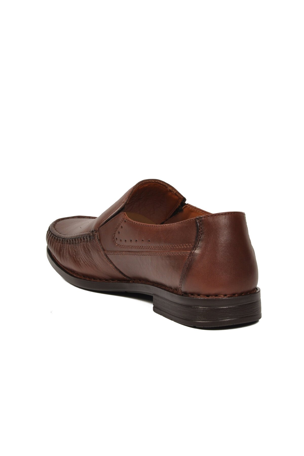 Erkek Taba Hakiki Deri Konfor Taban Bağcıksız Klasik Mokasen Loafer Ayakkabı 3607 M
