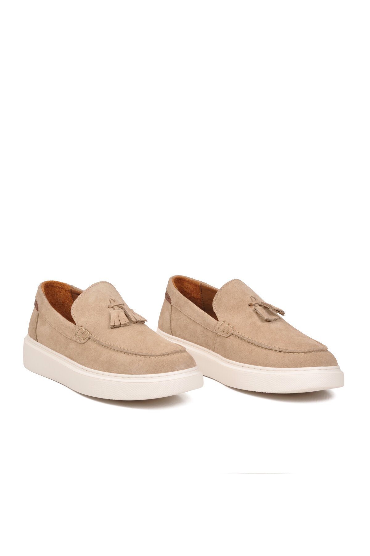 Erkek Ten Süet Hakiki Deri Rahat Konfor Tabanlı Makosen Şık Smart Casual Ayakkabı Loafer  6795 M