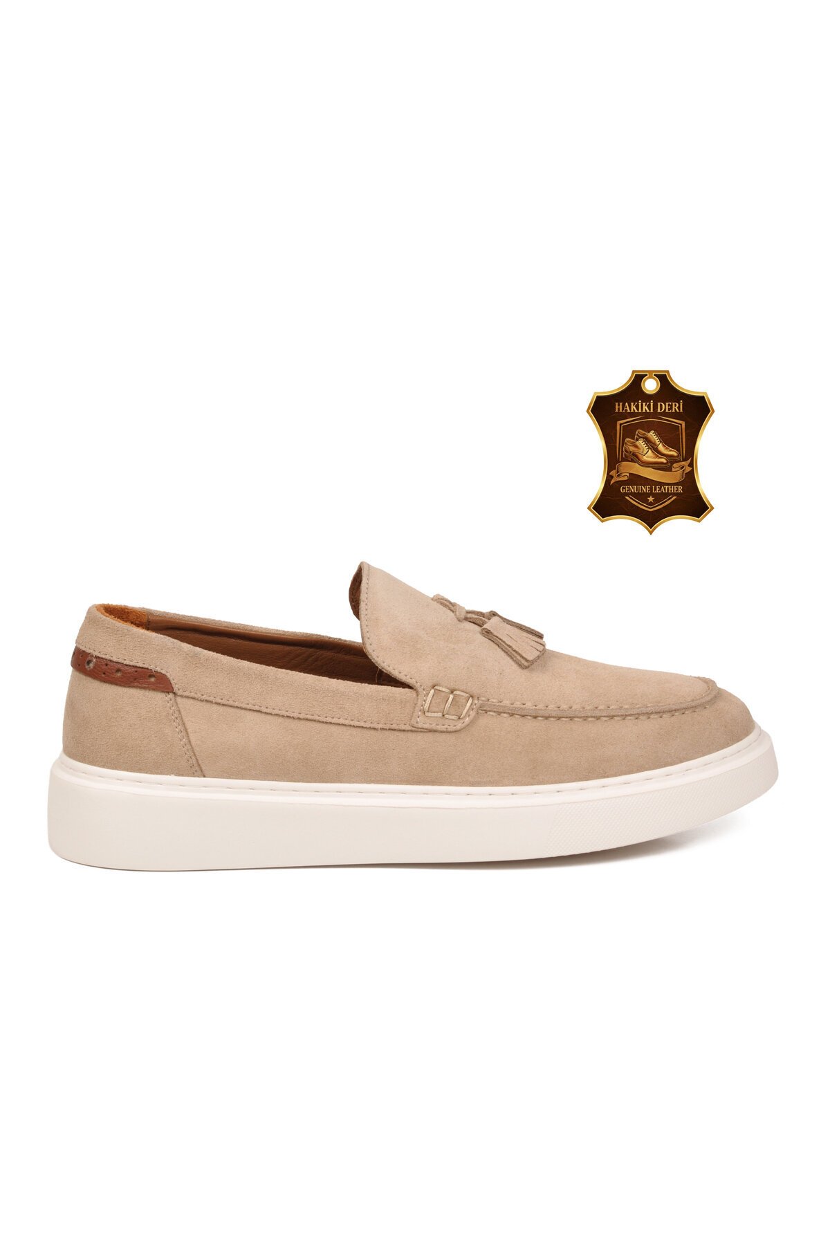 Erkek Ten Süet Hakiki Deri Rahat Konfor Tabanlı Makosen Şık Smart Casual Ayakkabı Loafer  6795 M