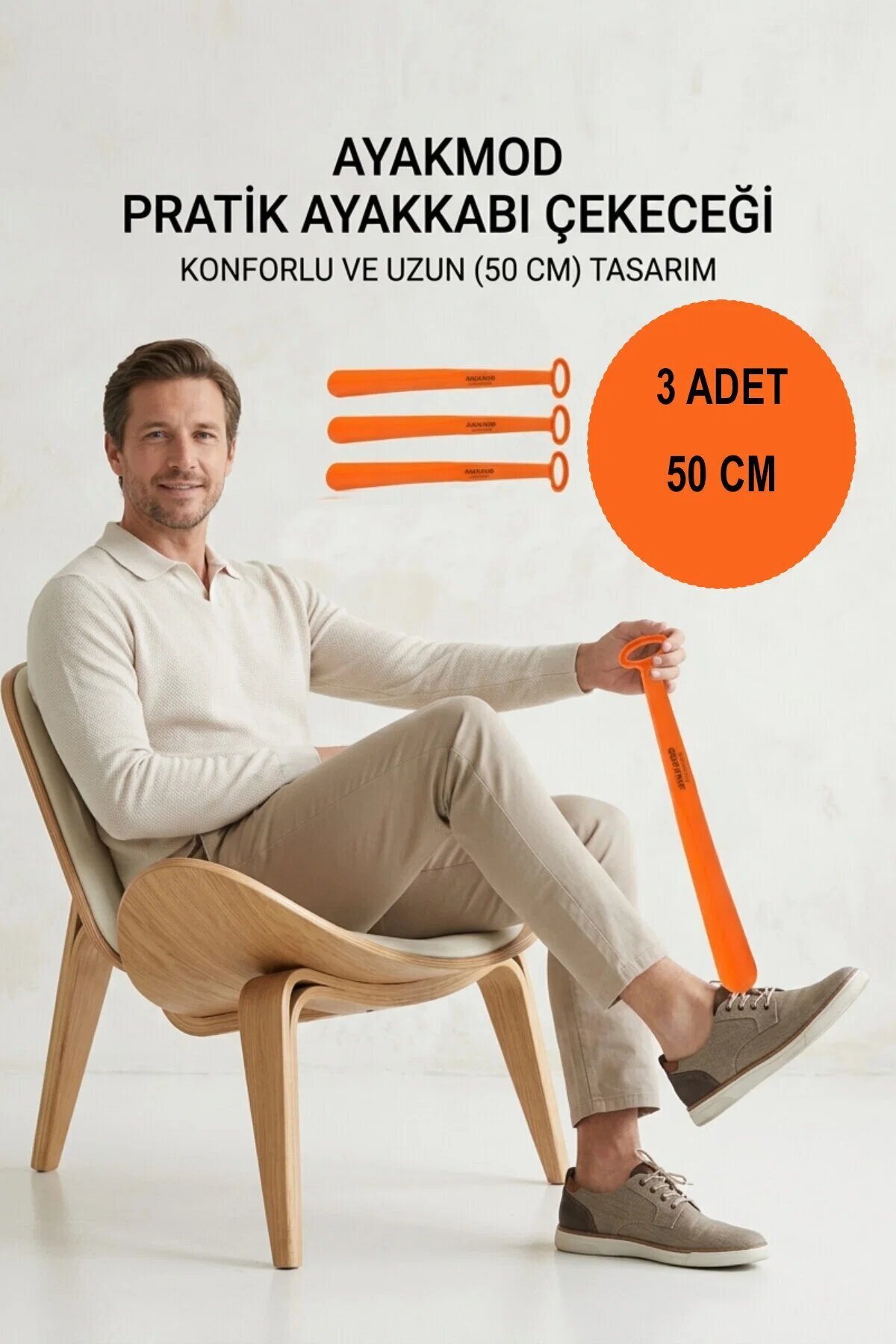Turuncu Unisex 3lü Ayakkabı Çekeceği