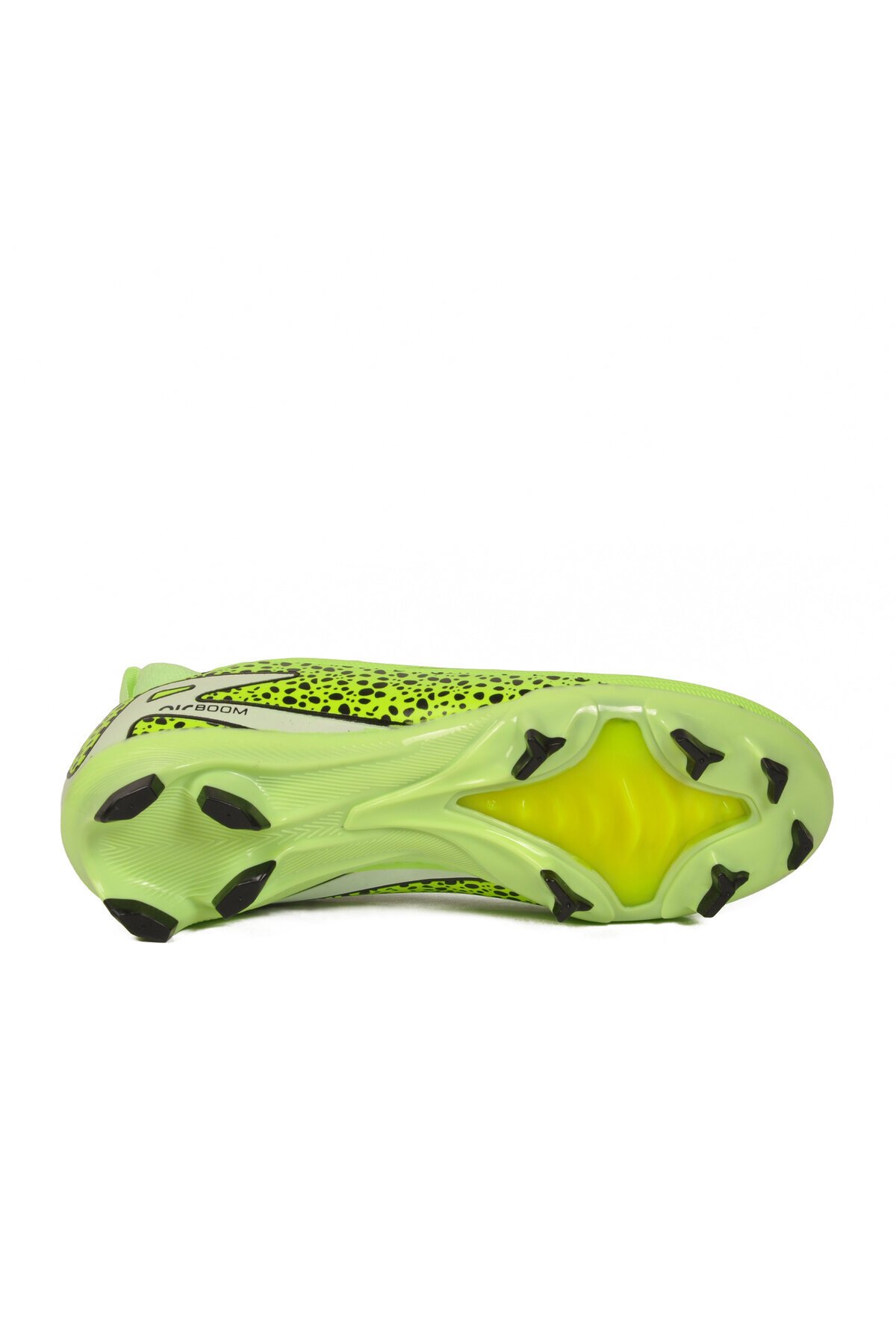 Yeşil-Siyah Çoraplı Bağcıklı Unisex Krampon Futbol Ayakkabısı Süperfly
