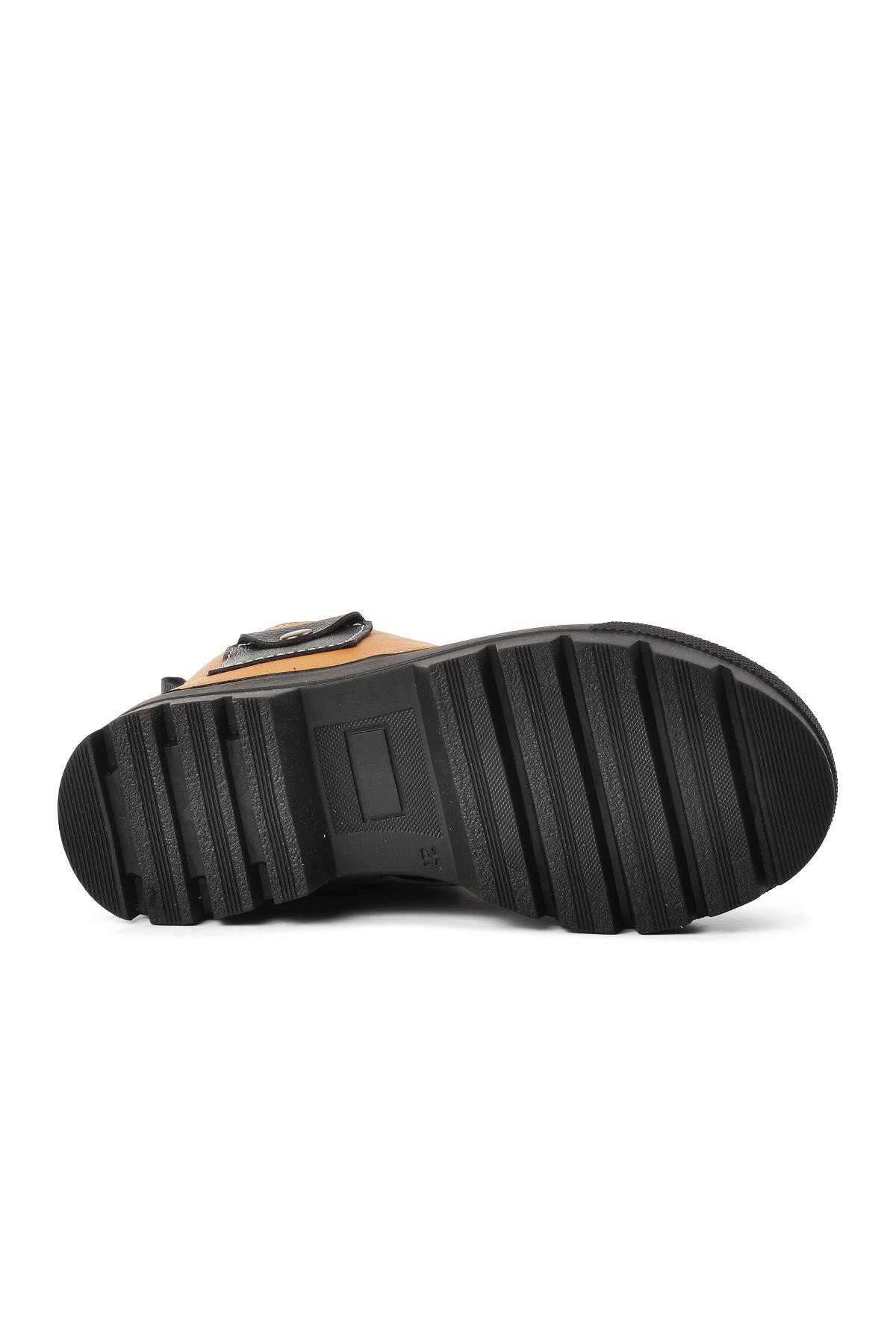 Ayakmod Siyah-Camel Çocuk Bot