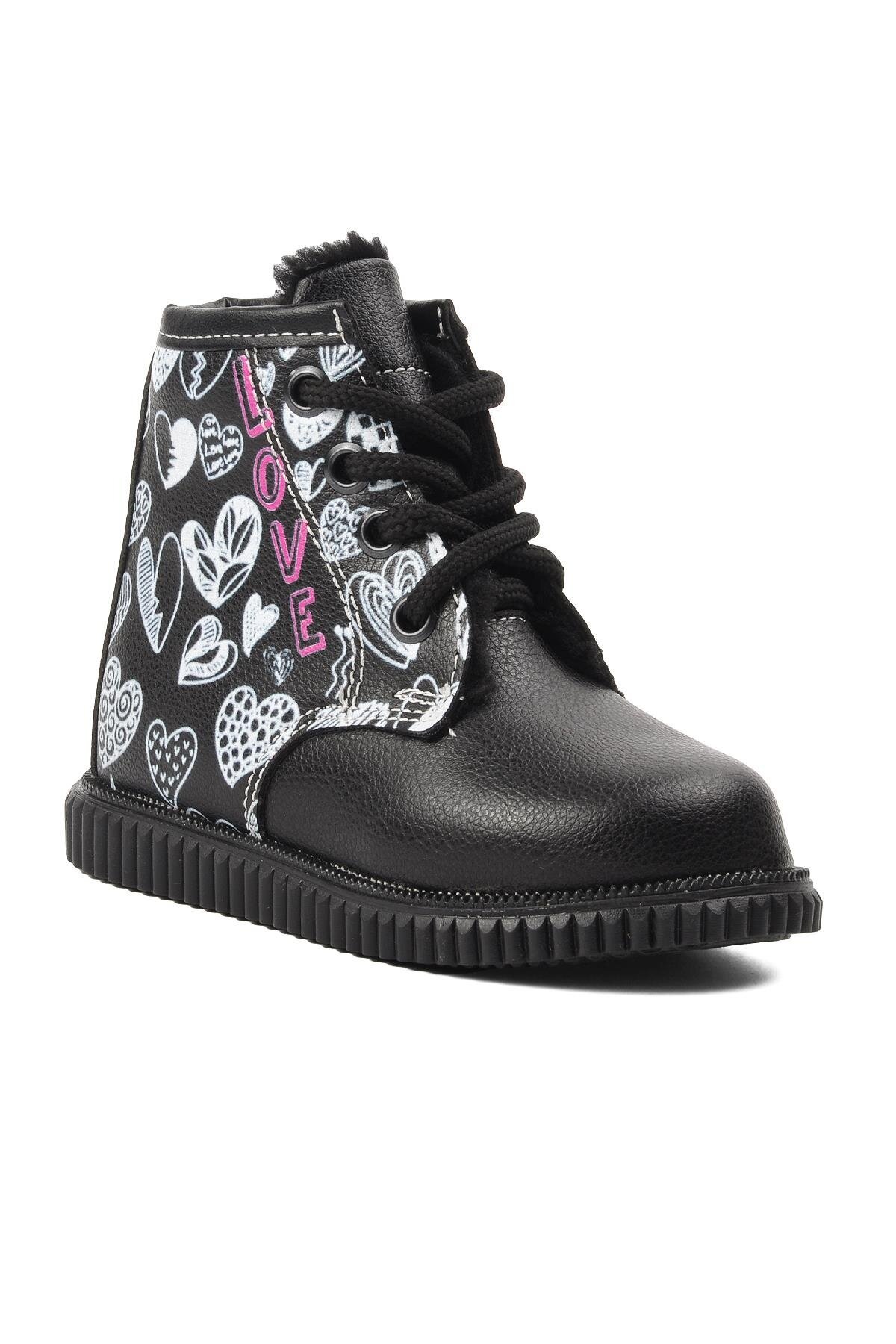 Ayakmod Siyah Desenli Çocuk Bot