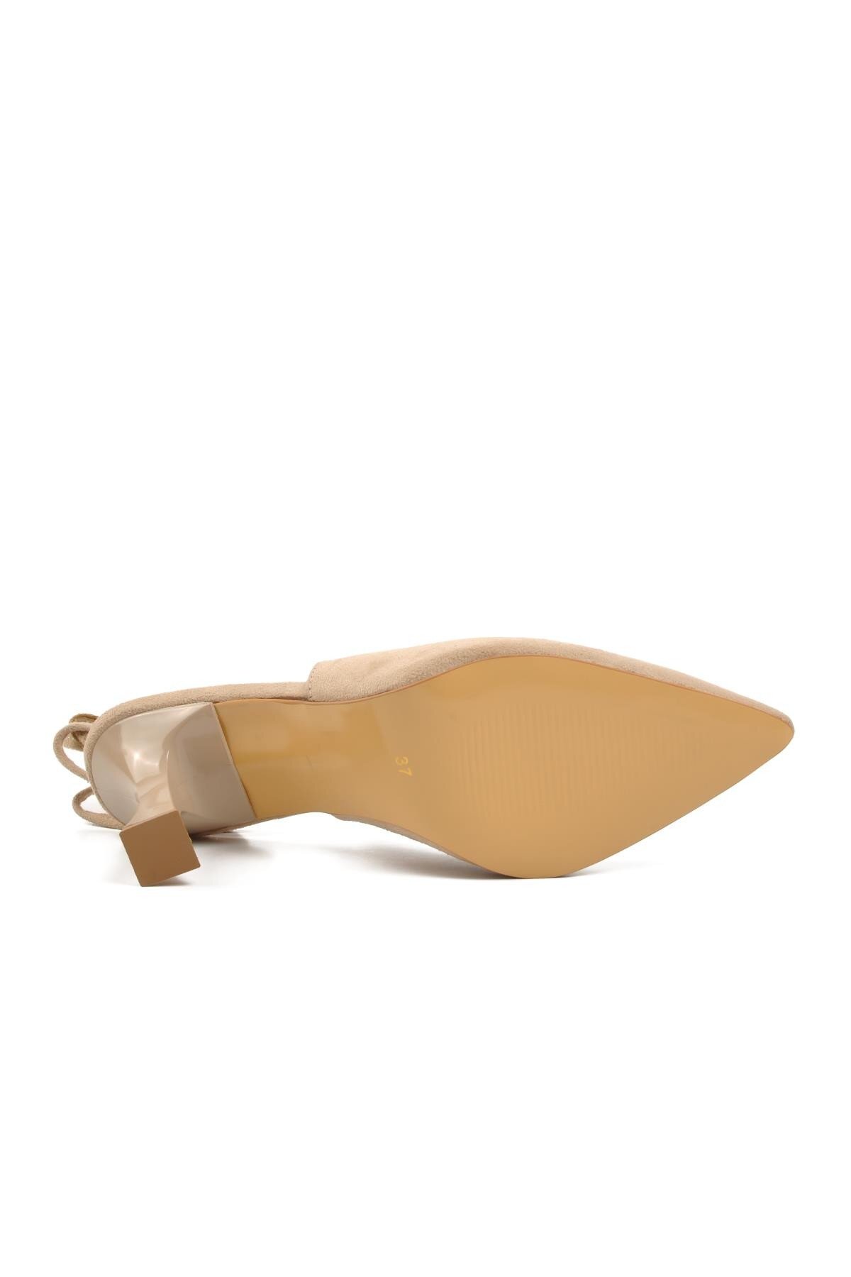 Ayakmod Ten Süet Kadın Abiye Ayakkabı