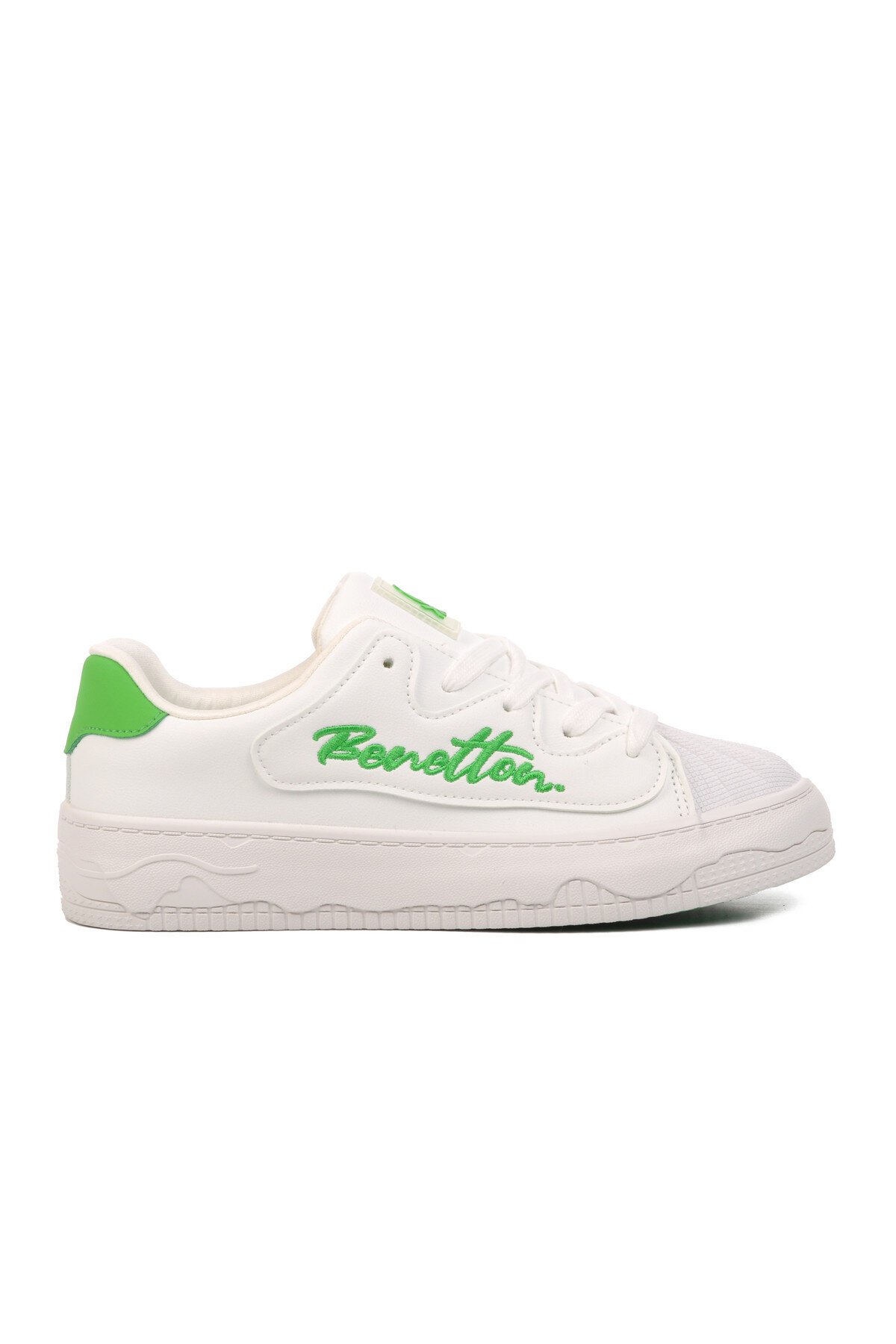 Benetton Beyaz-Yeşil Unisex Sneaker