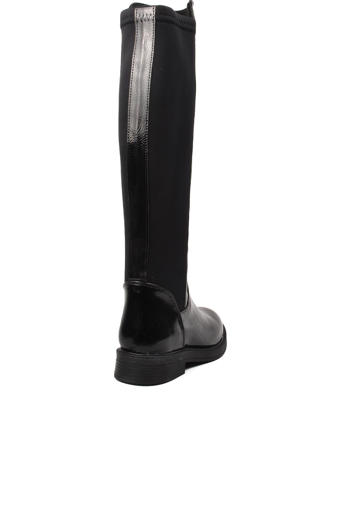 Pierre Cardin Siyah Kırışık Kadın Çizme