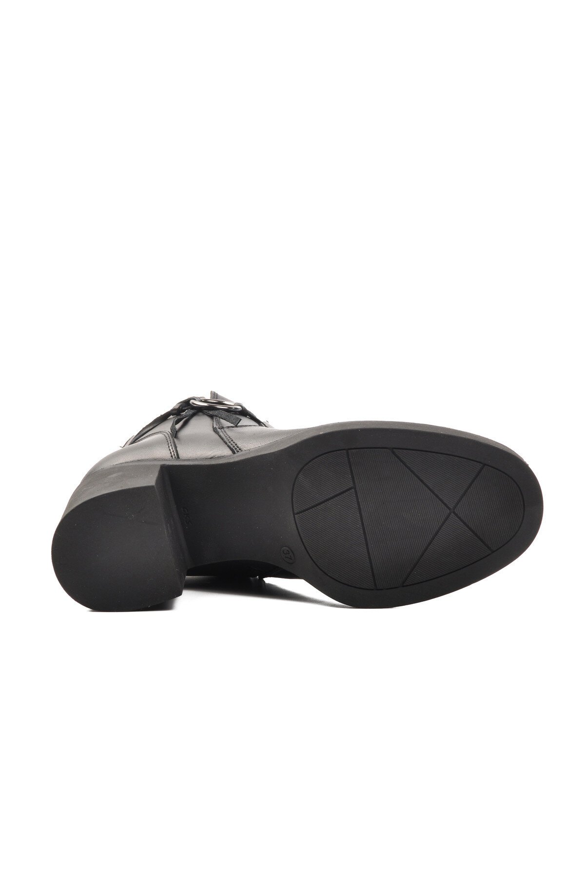 Ayakmod Siyah Hakiki Deri Kadın Bot