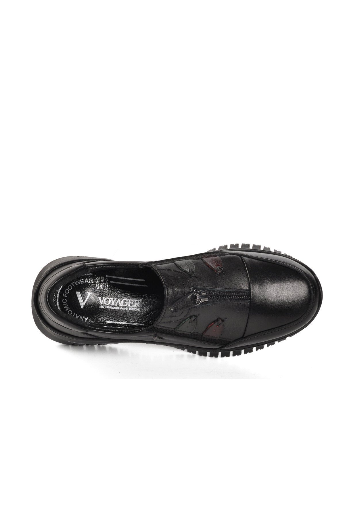 Ayakmod Siyah Hakiki Deri  Kadın Günlük Ayakkabı