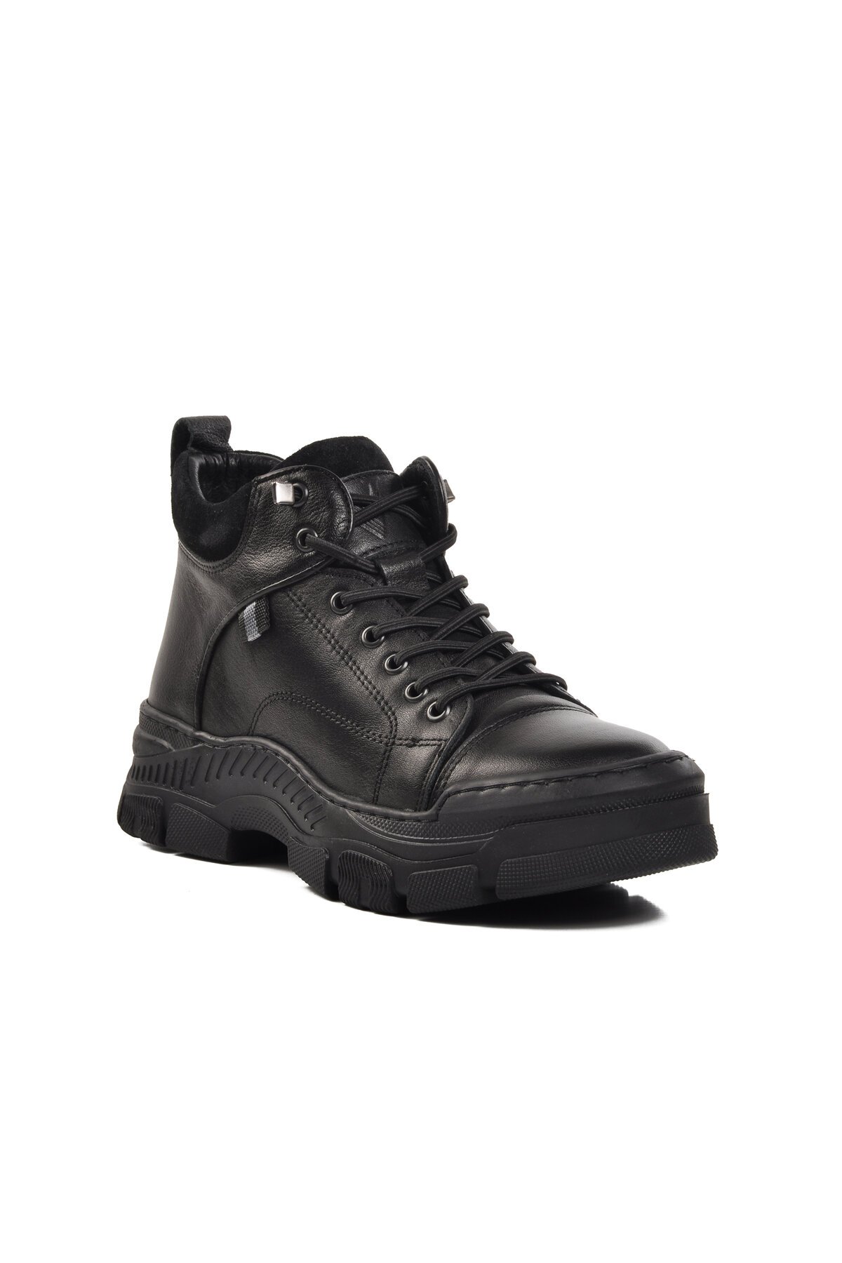 Ayakmod Siyah Hakiki Deri Kadın Bot