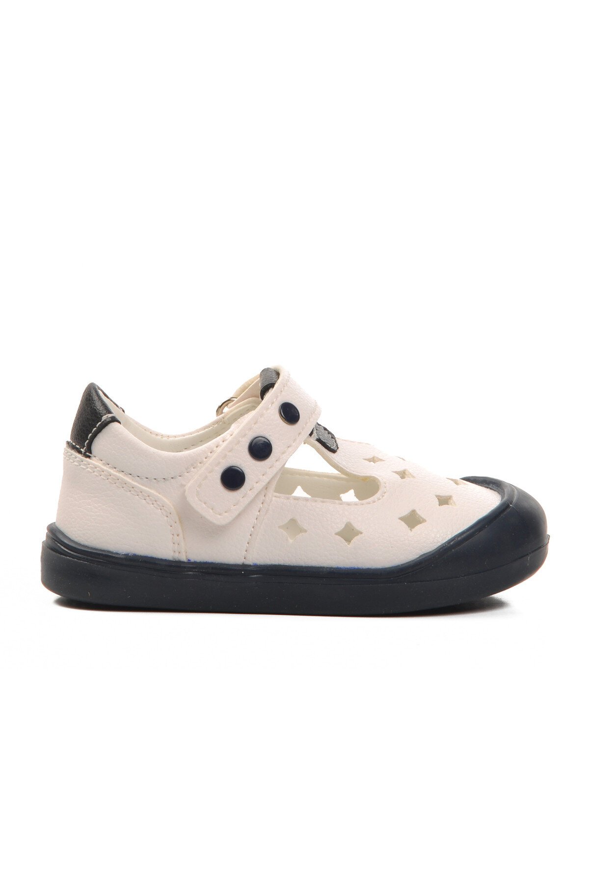 Ayakmod Beyaz-Lacivert Bebek Günlük Ayakkabı