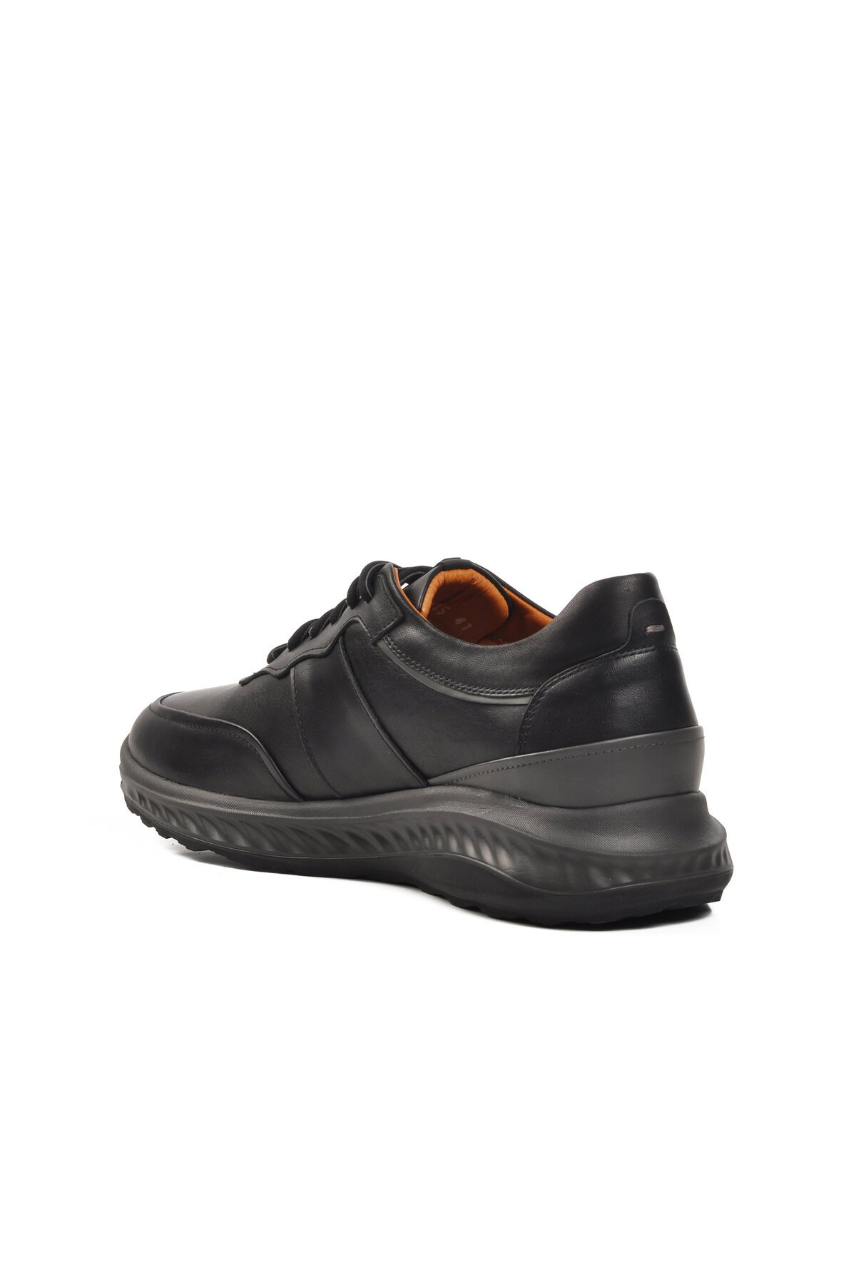 Ayakmod Siyah Hakiki Deri Erkek Günlük Ayakkabı