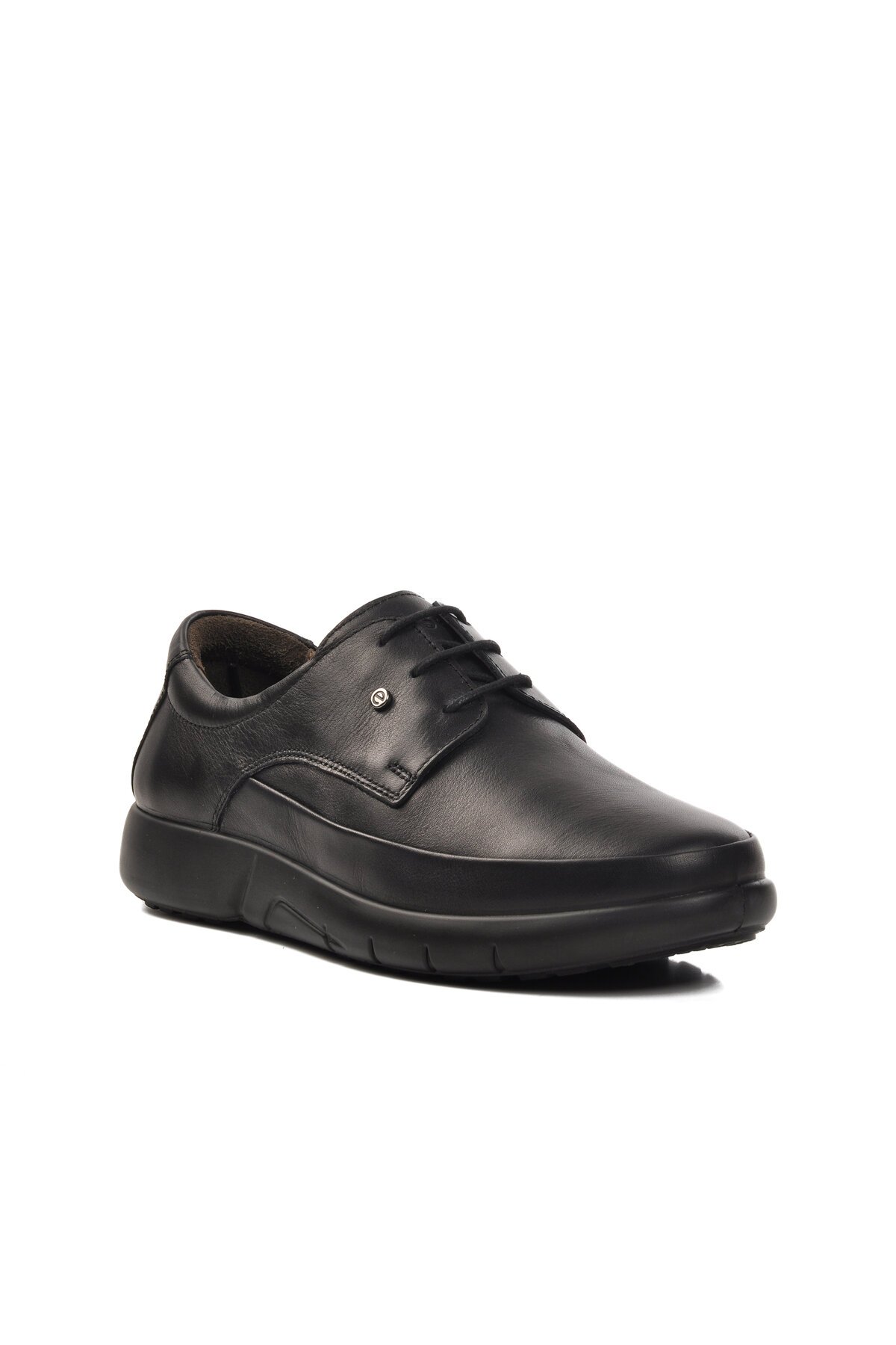Ayakmod Siyah Hakiki Deri Erkek Günlük Ayakkabı