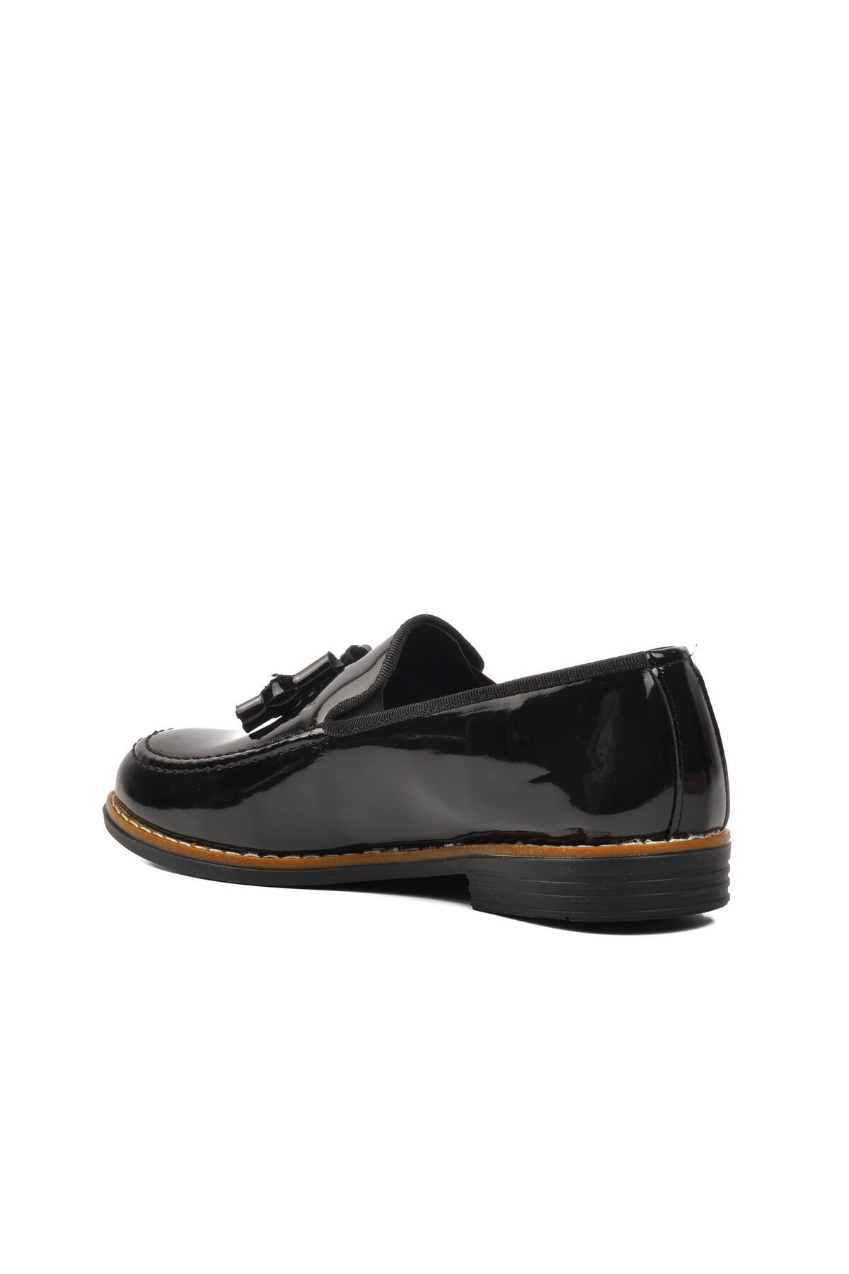 Ayakmod Siyah Rugan Erkek Klasik Ayakkabı