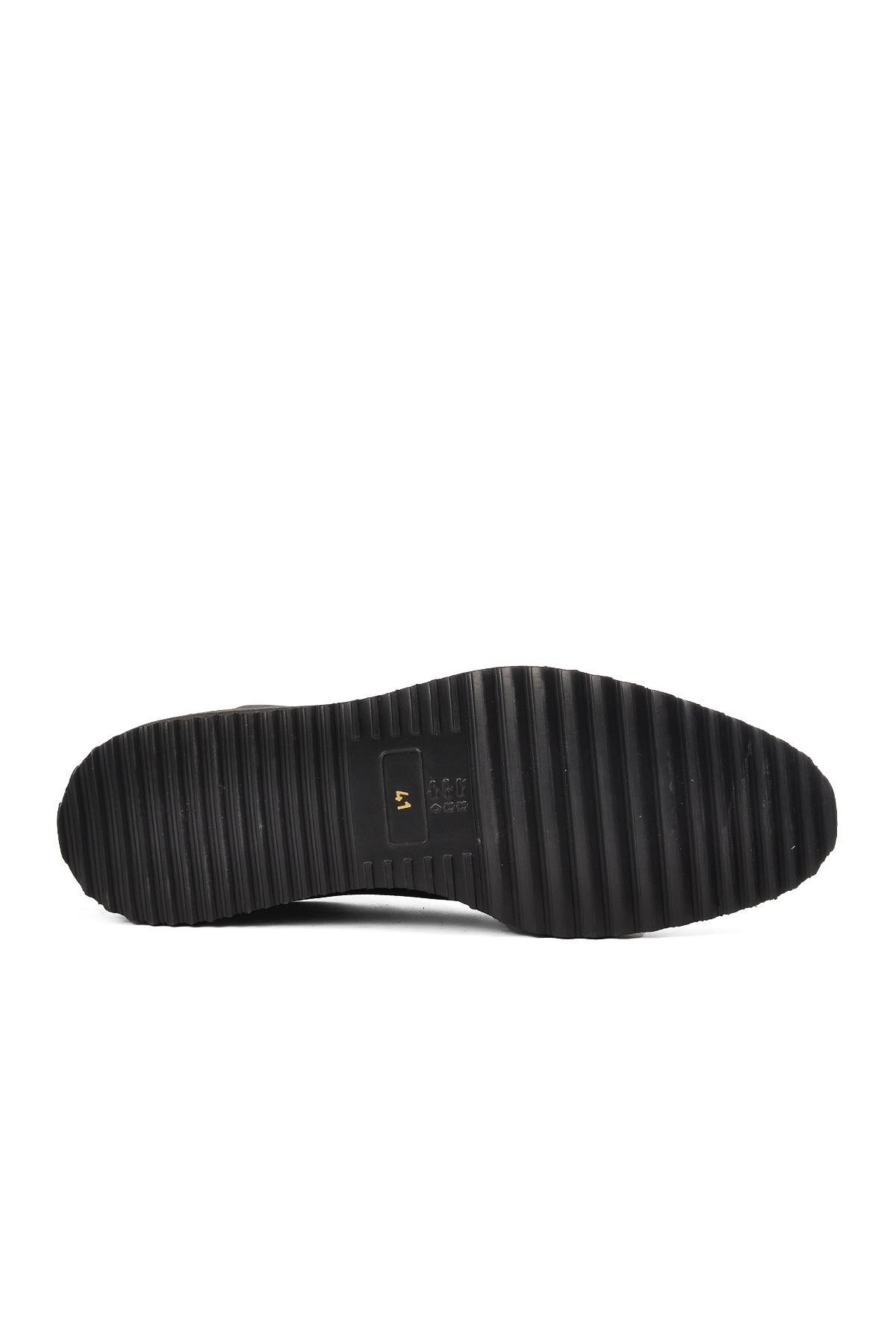 Ayakmod Siyah Rugan Hakiki Deri Erkek Klasik Ayakkabı