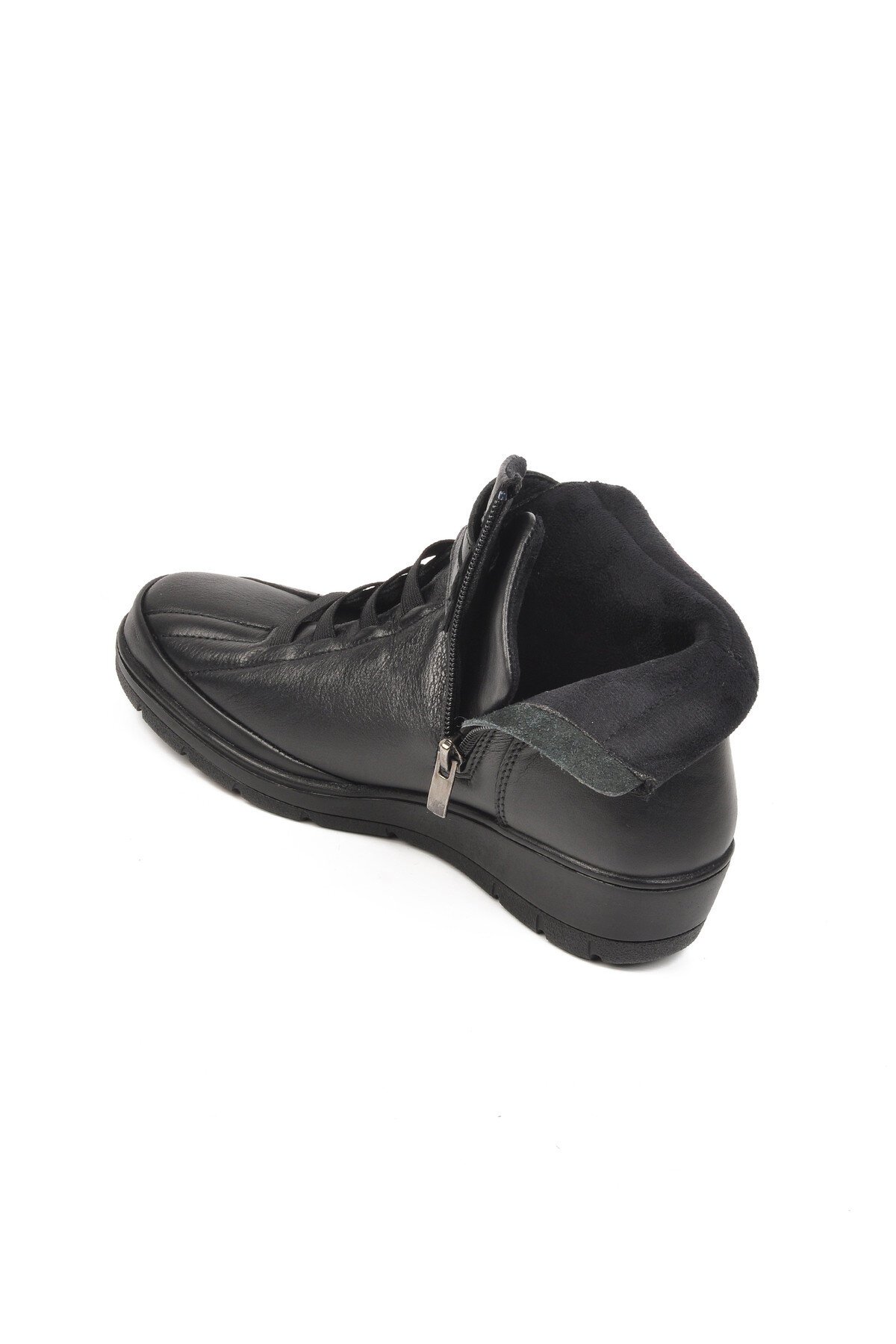 Muya Siyah Hakiki Deri Kadın Bot