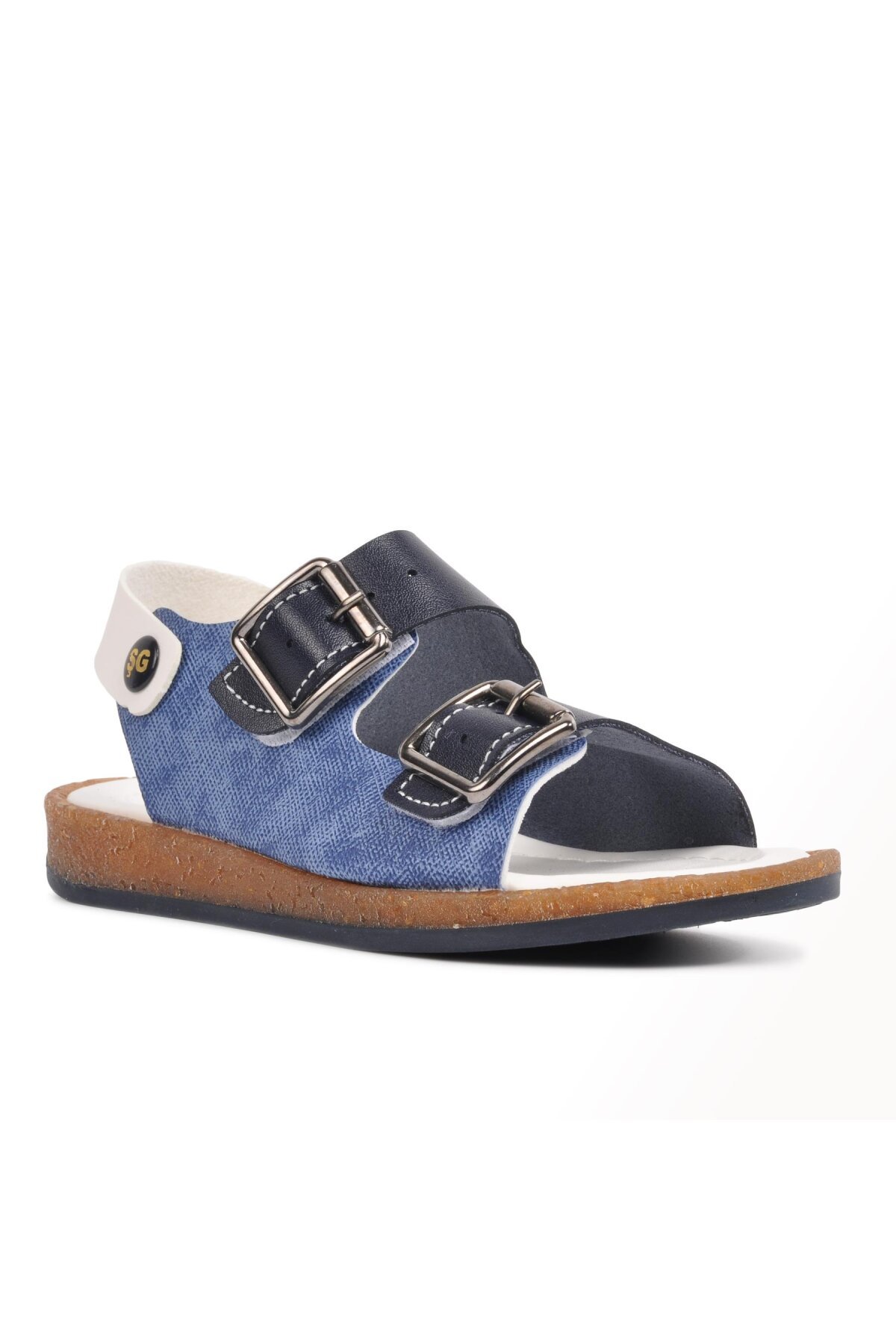 Ayakmod Lacivert-Beyaz Erkek Çocuk Sandalet