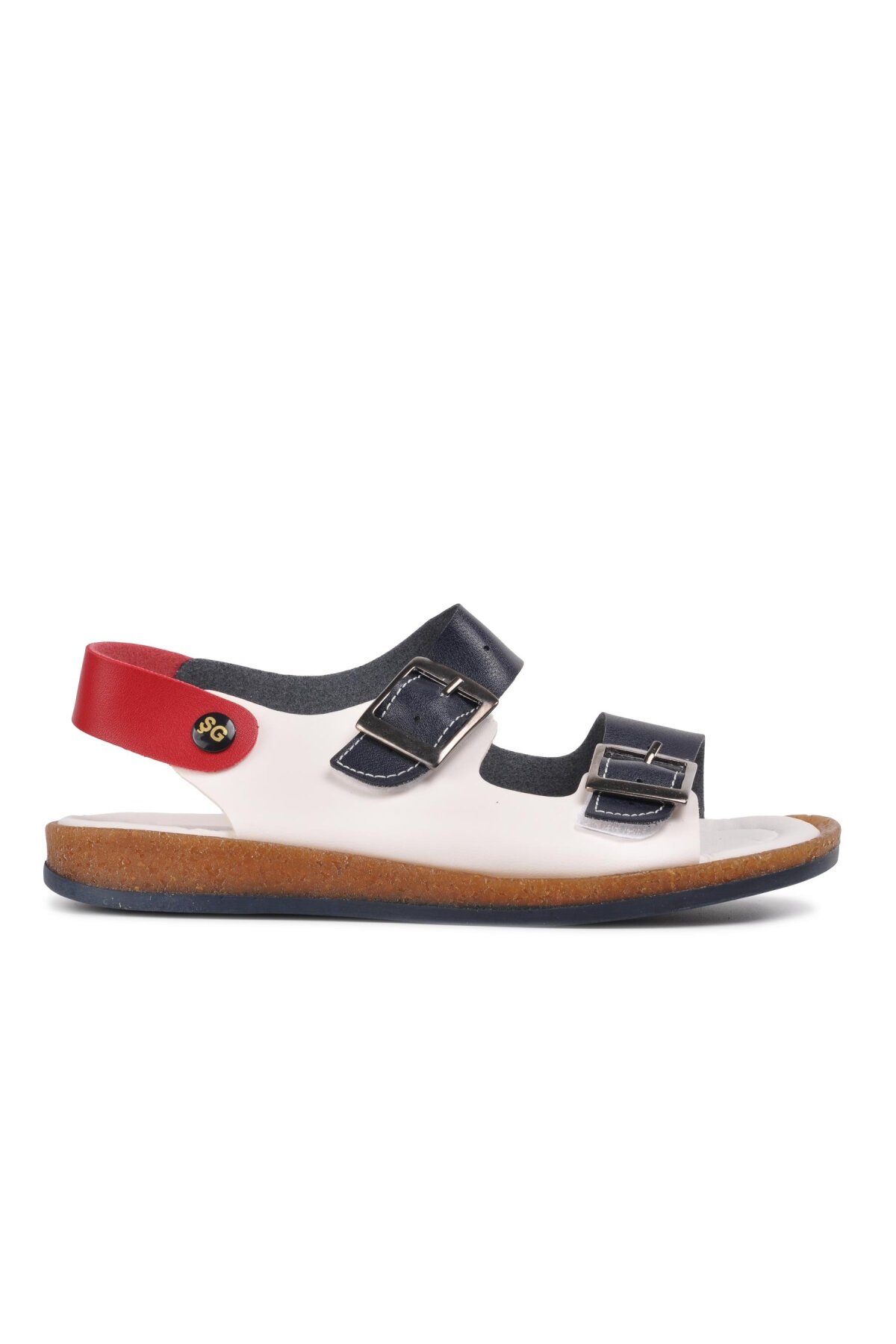 Ayakmod Lacivert-Beyaz-Kırmızı Erkek Çocuk Sandalet