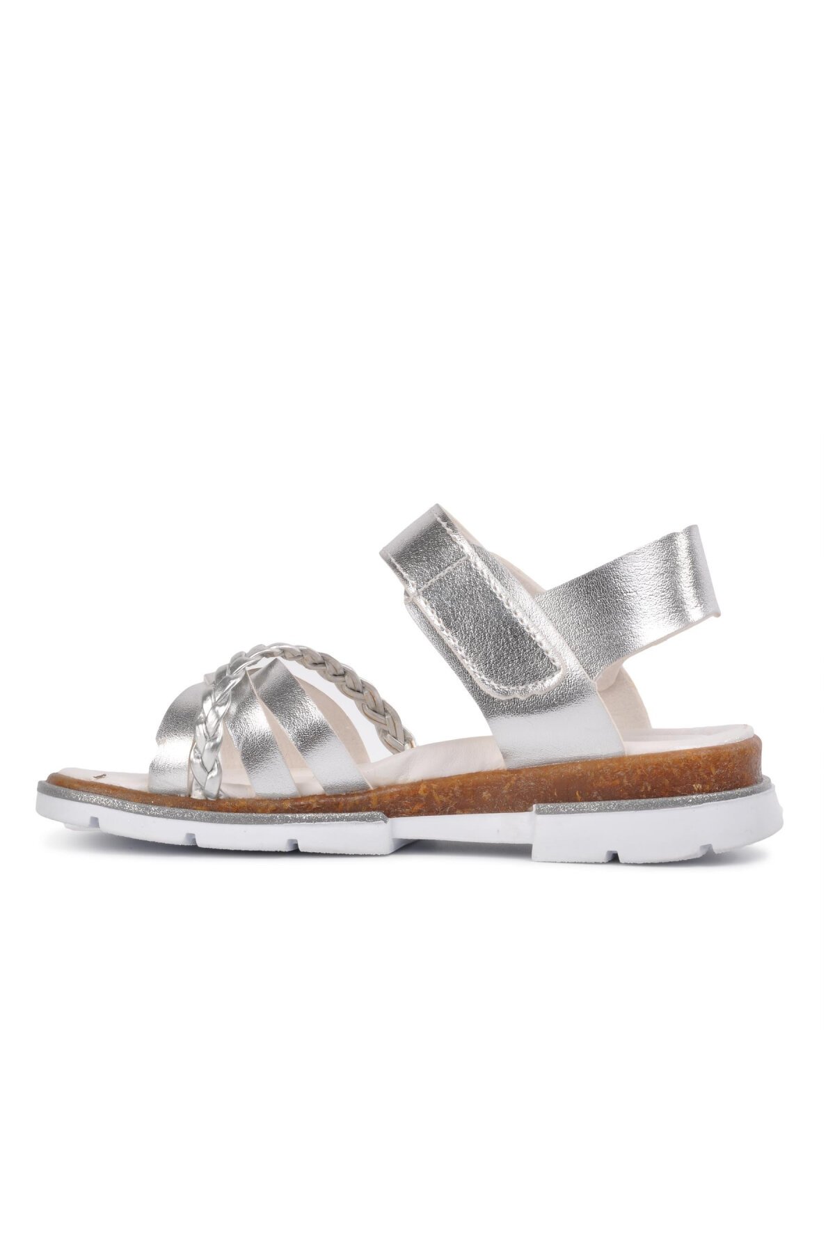 Gümüş Kız Çocuk Sandalet