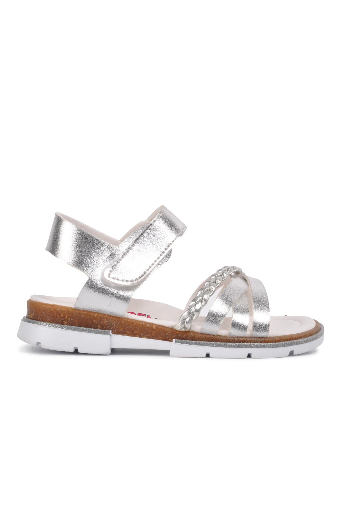 Gümüş Kız Çocuk Sandalet