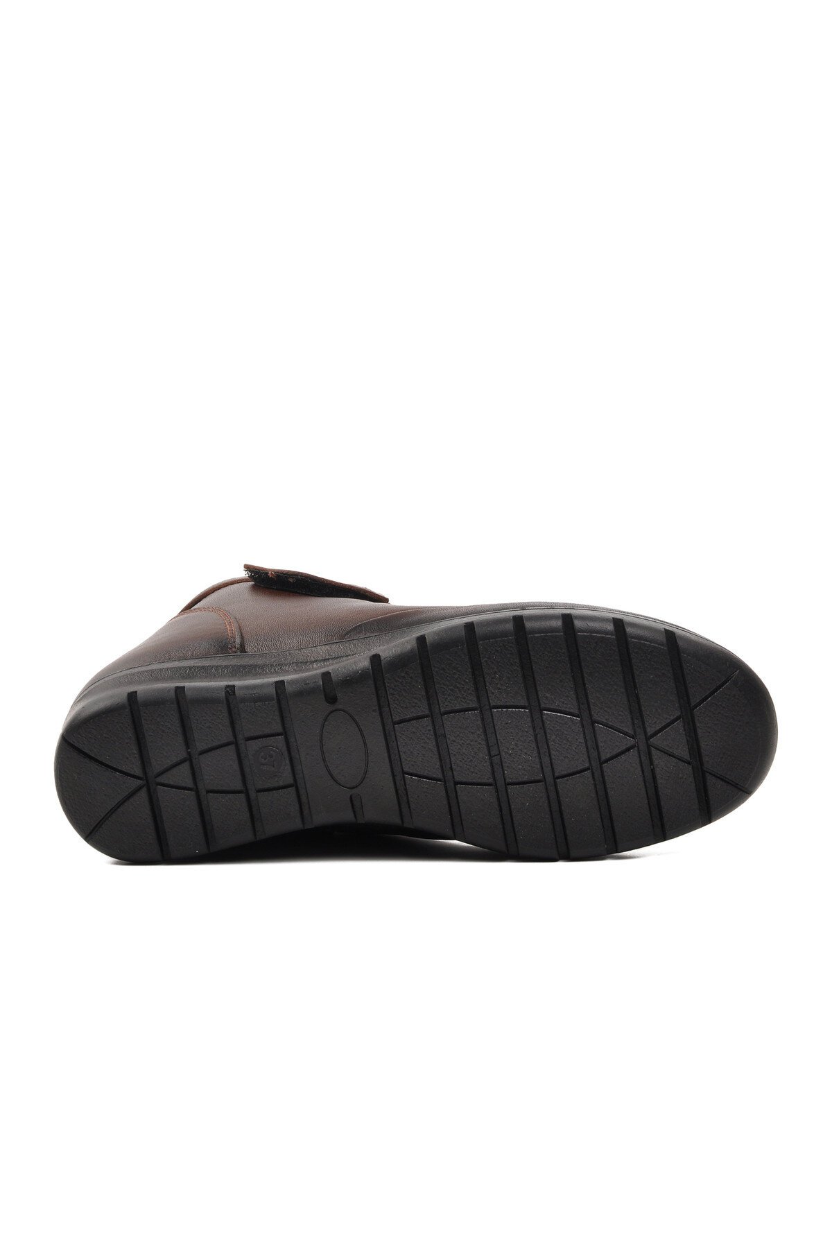 Ayakmod Kahve Haki Deri Kadın Bot