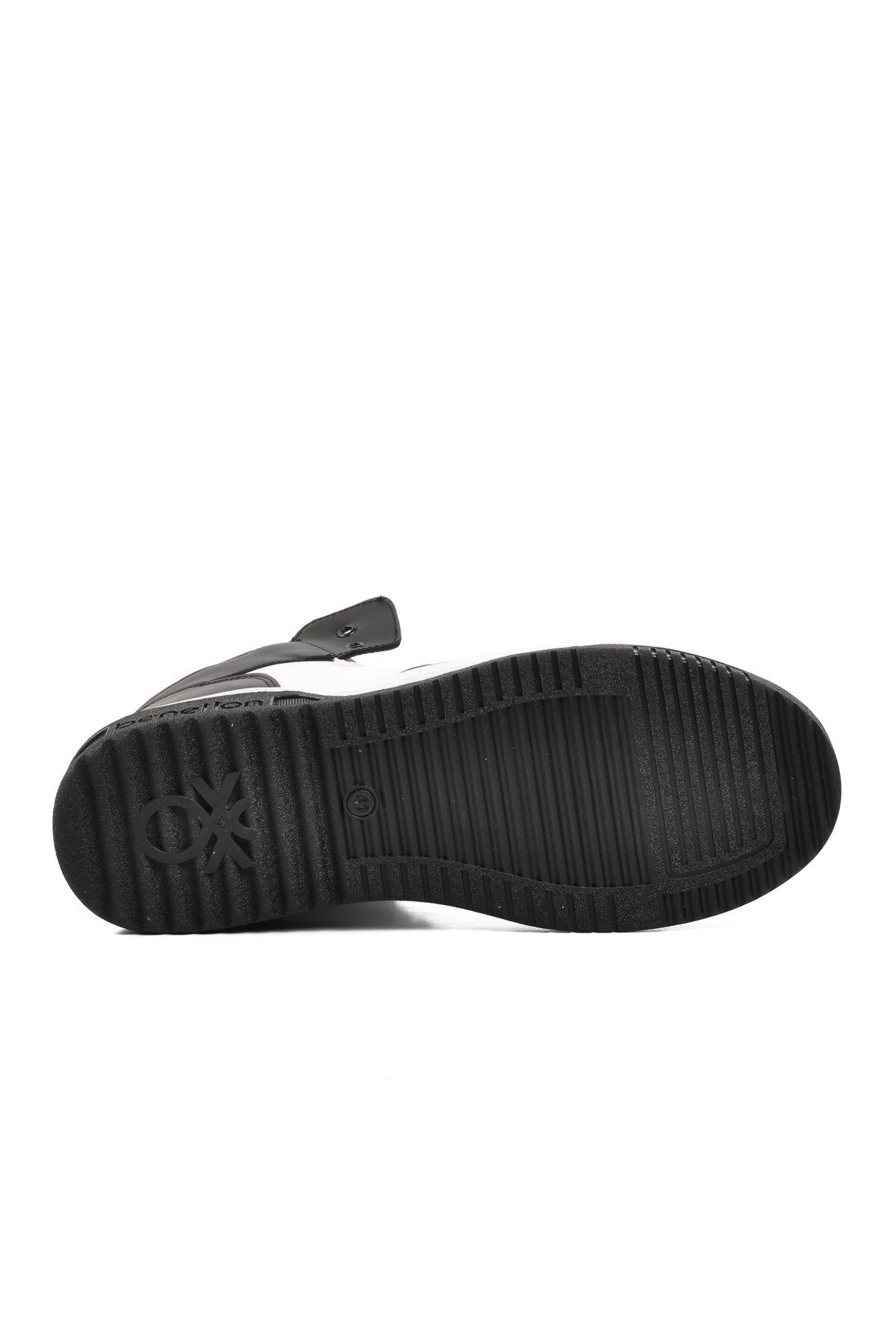 Benetton Siyah-Beyaz Erkek Hi Sneaker