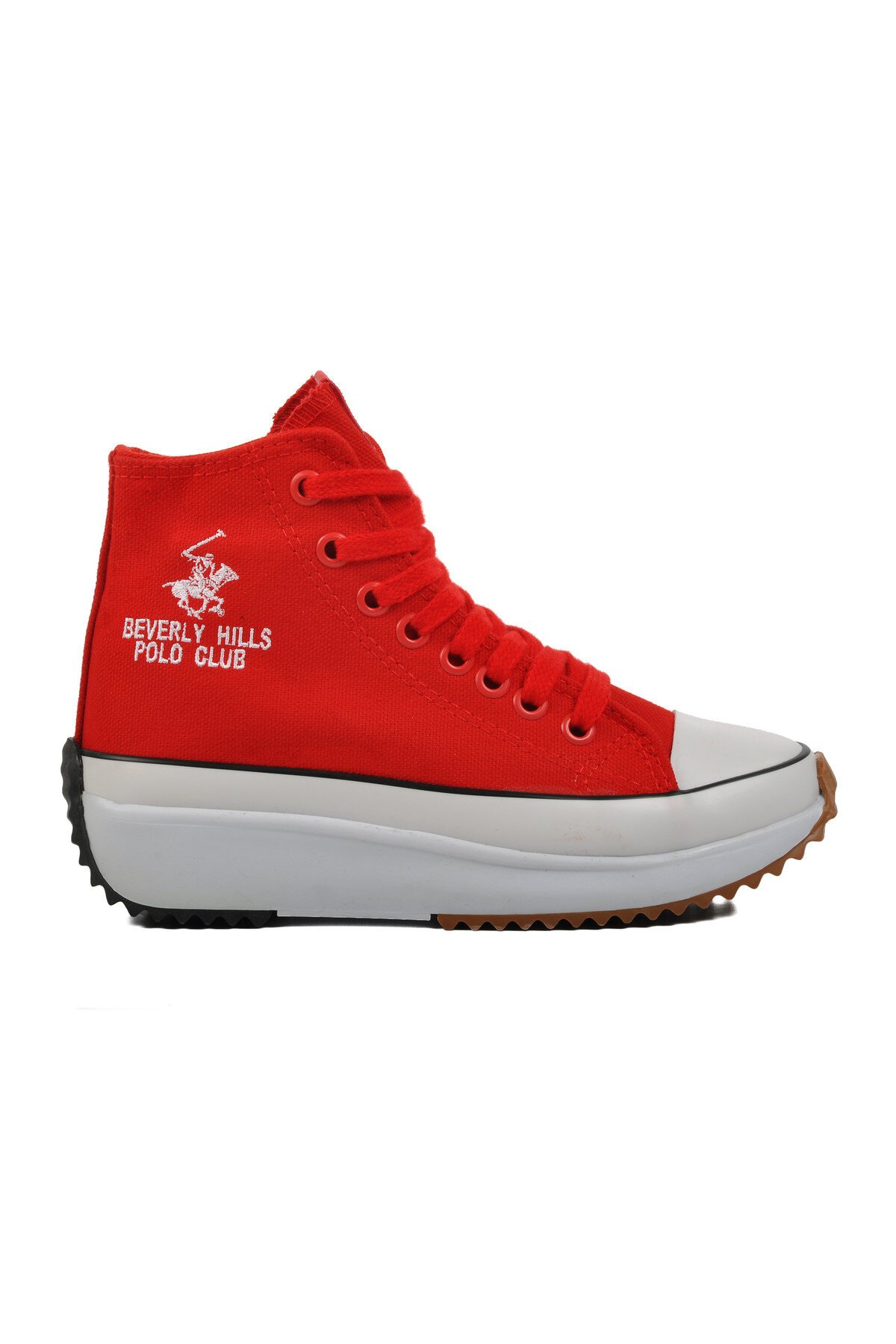 Beverly Hills Polo Club Yüksek Taban Kırmızı Unisex Hi Sneaker
