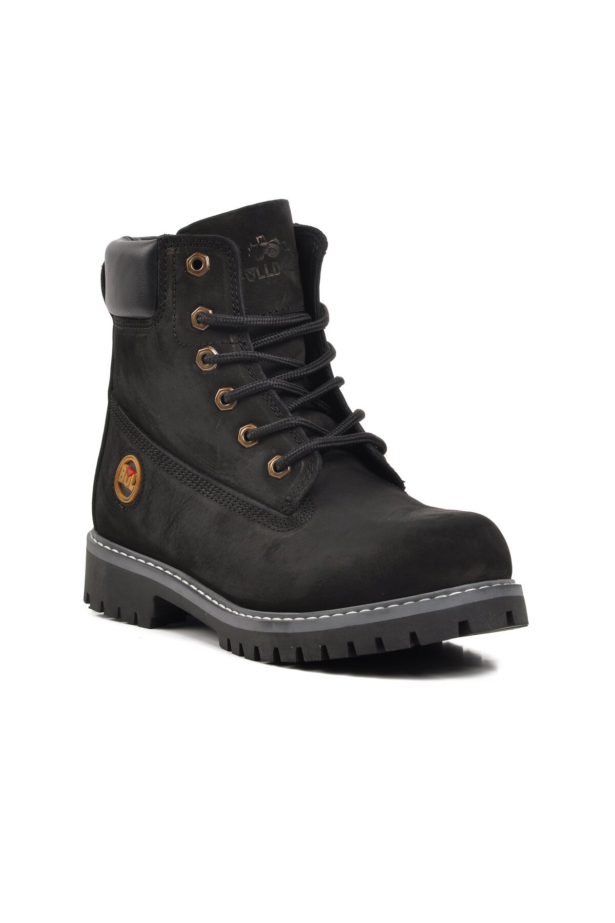 Bulldozer Siyah Nubuk Hakiki Deri Erkek Bot