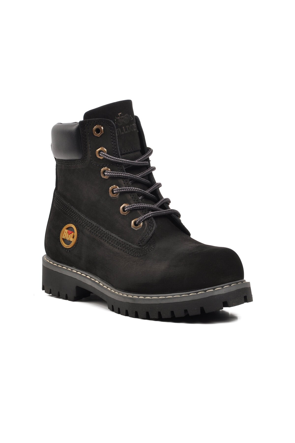 Bulldozer Siyah Nubuk Unisex Bot