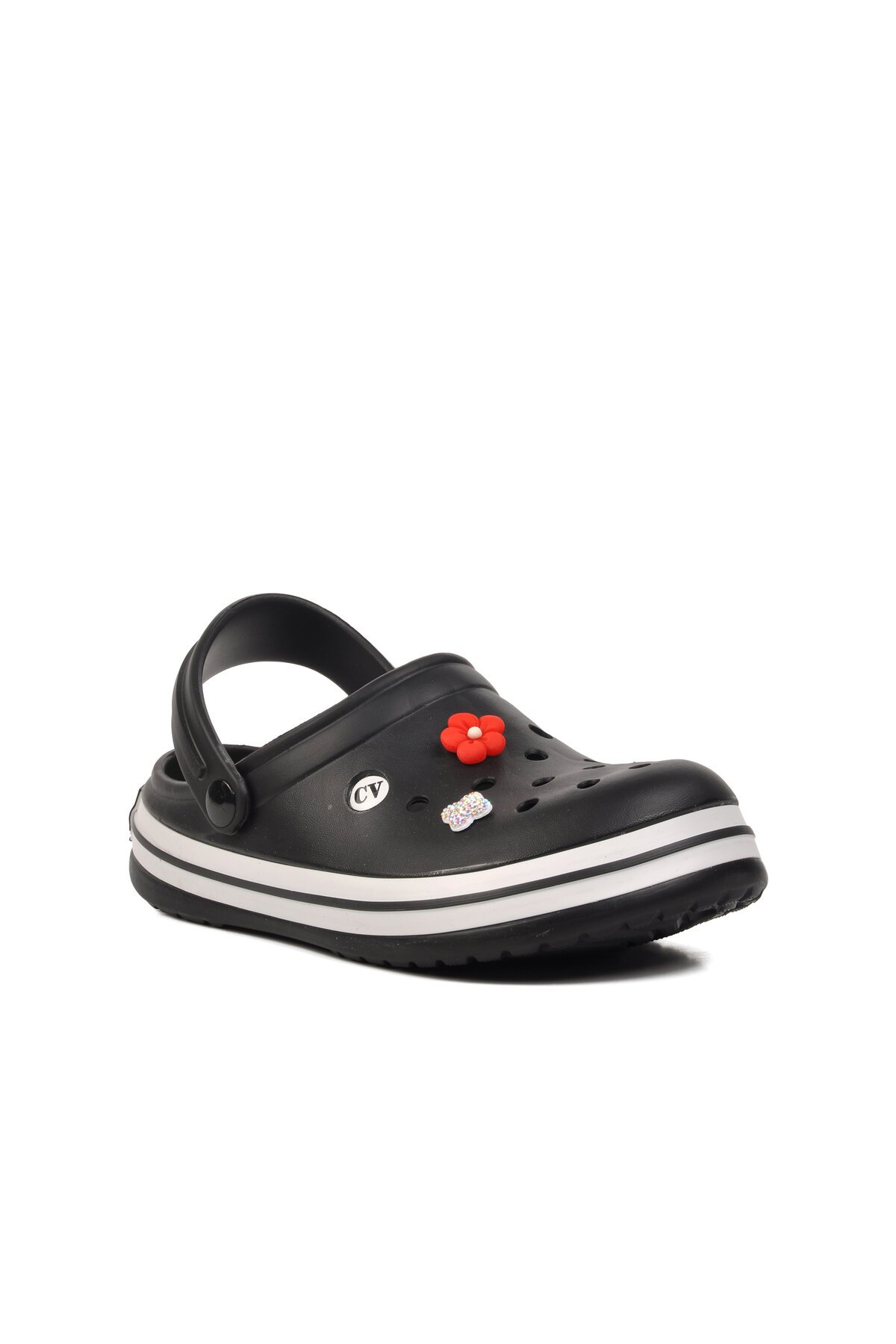 Ayakmod Siyah-Beyaz Kadın Terlik