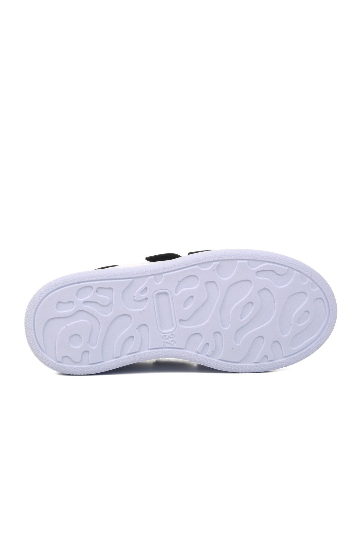Ayakmod Beyaz-Siyah Rugan Çocuk Sneaker