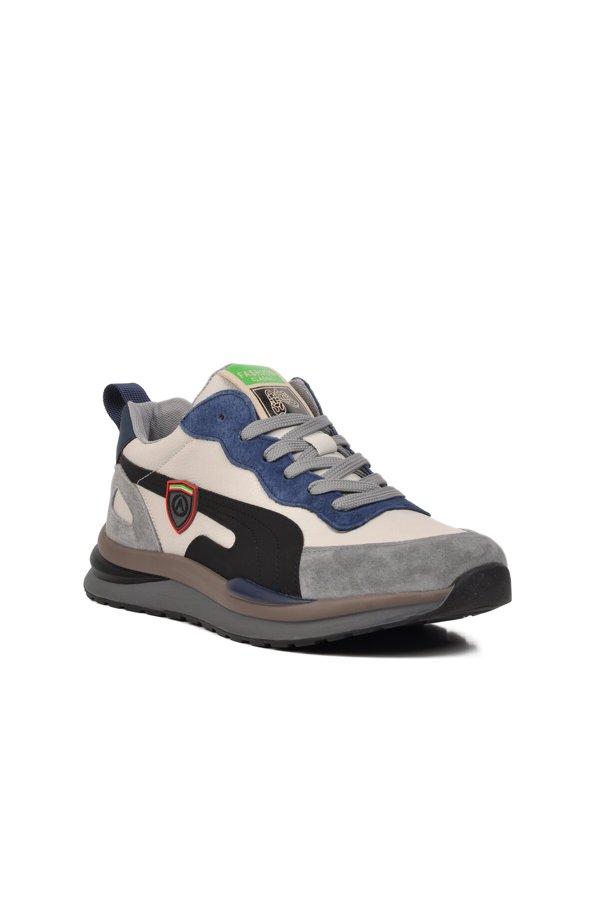 Geniş Kalıp Beyaz Erkek Sneaker