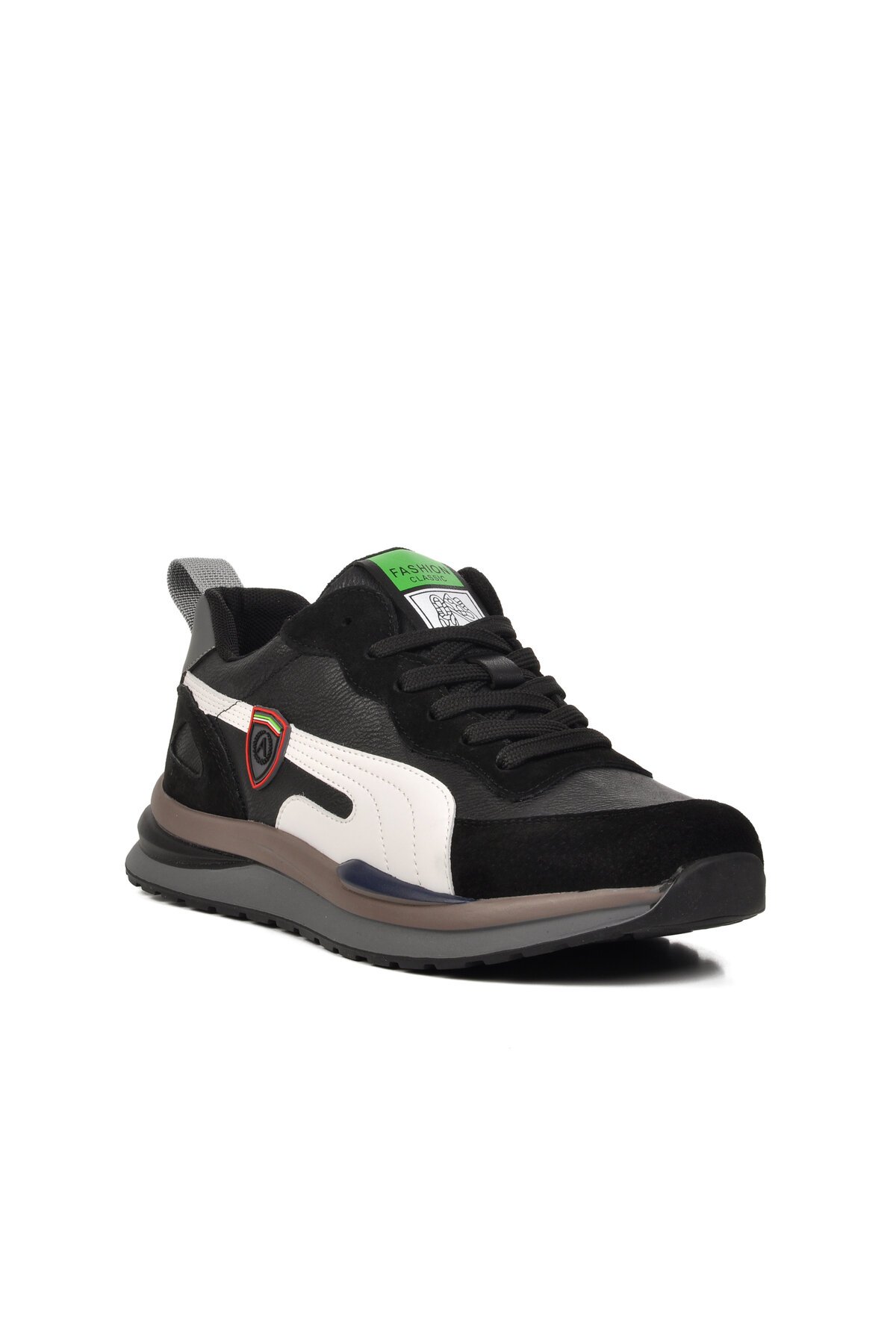 Geniş Kalıp Siyah Erkek Sneaker