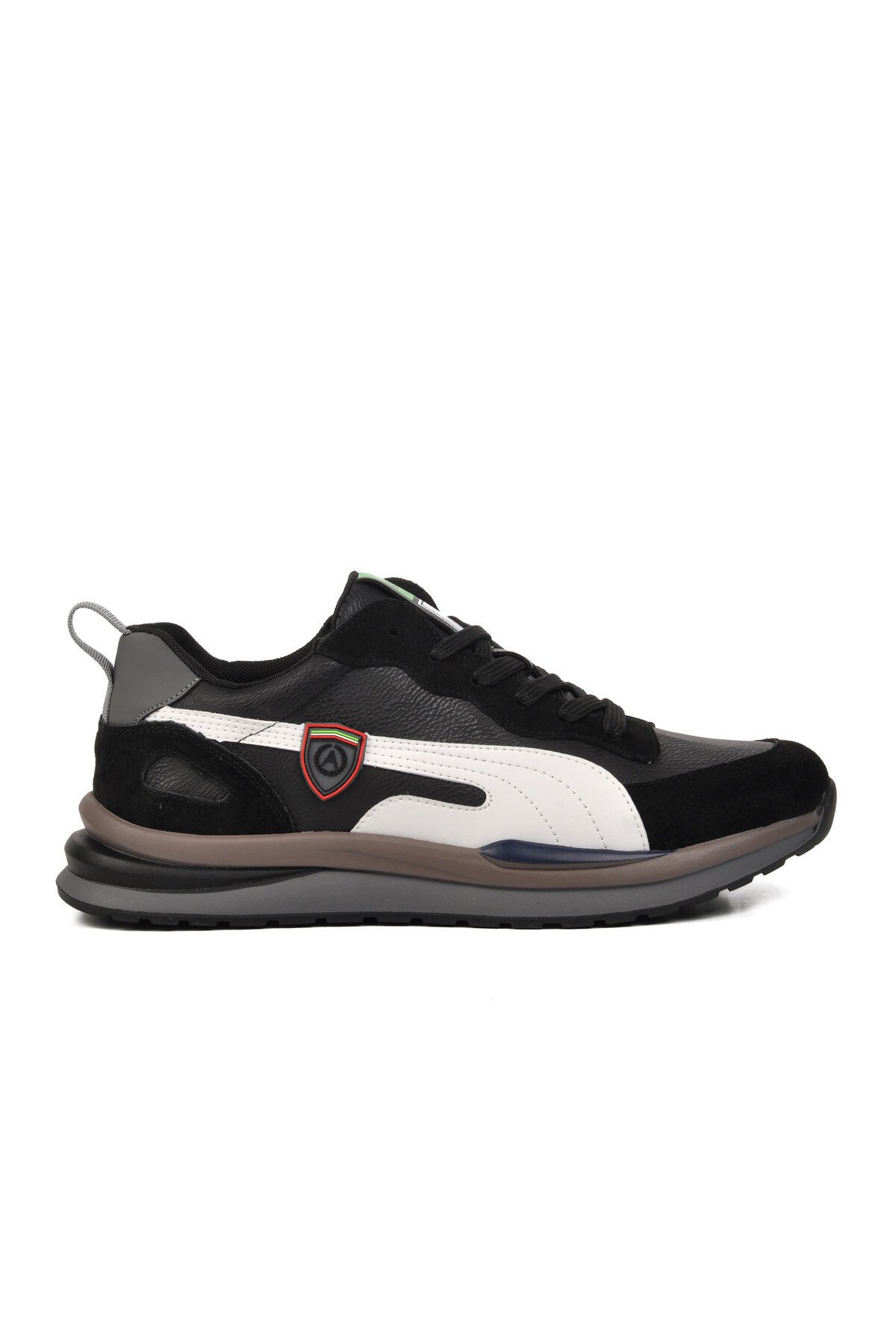 Geniş Kalıp Siyah Erkek Sneaker