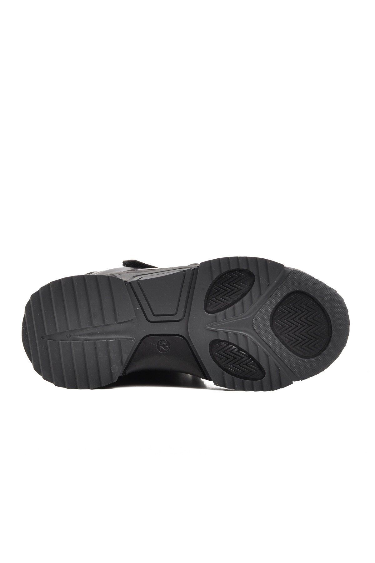 Walkway Parlak Siyah Kız Çocuk Kar Botu