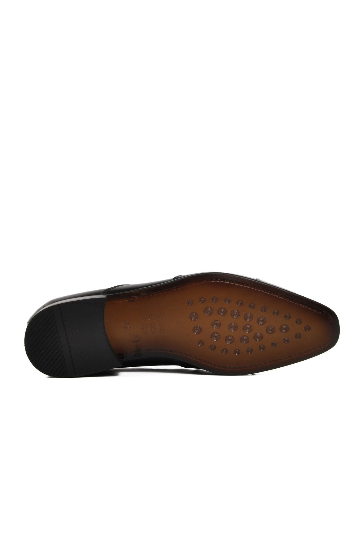 Ayakmod Siyah-Siyah Hakiki Deri Erkek Klasik Ayakkabı