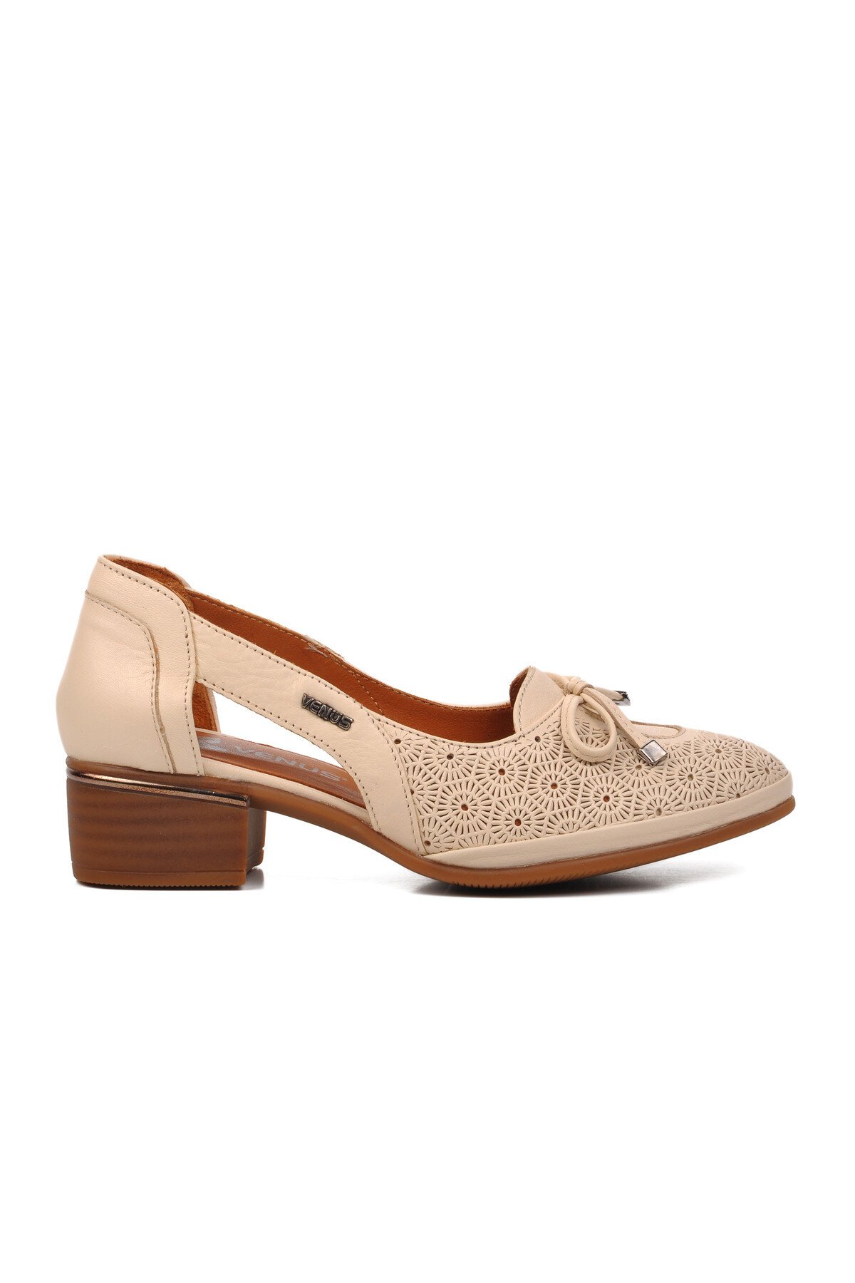 Venüs Bej  Hakiki Deri Kadın Günlük Ayakkabı
