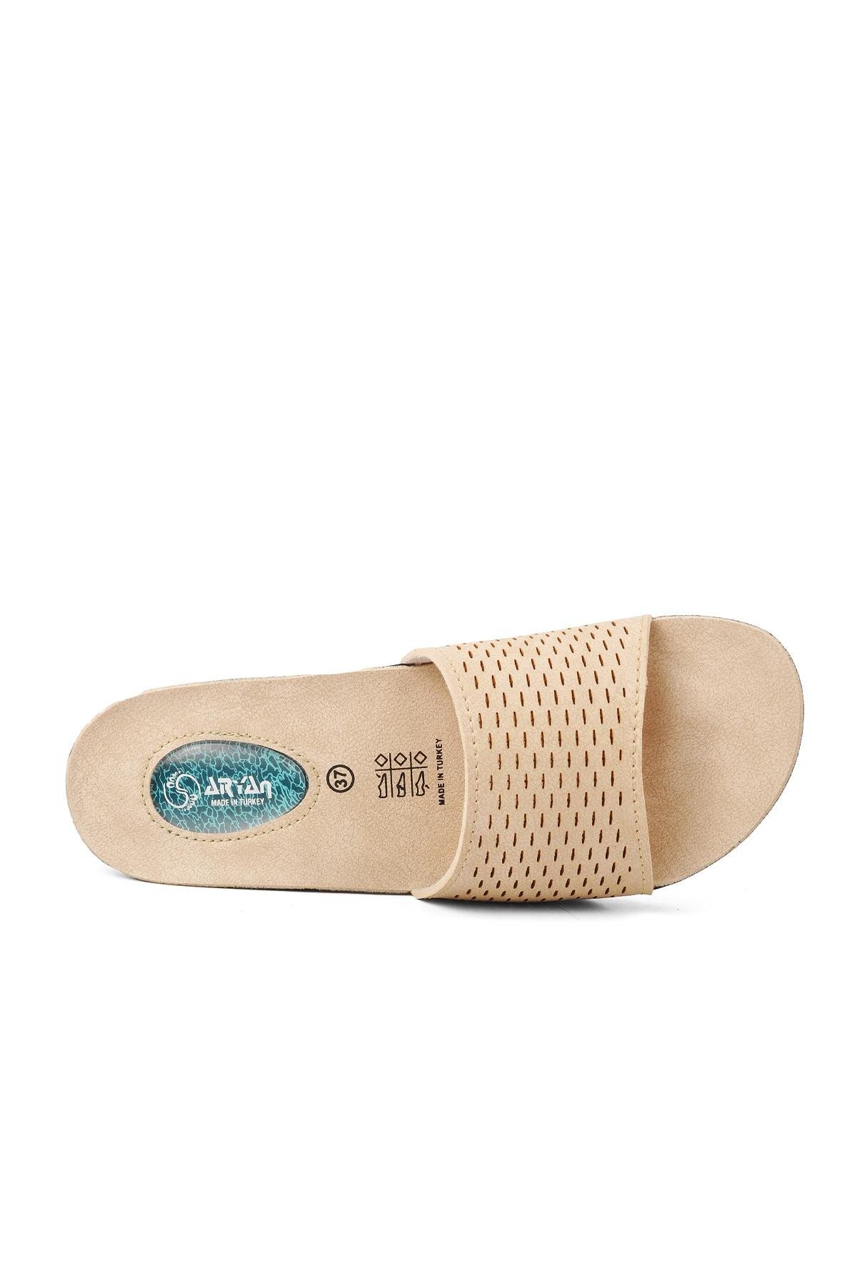 Ayakmod Bej Kadın Terlik