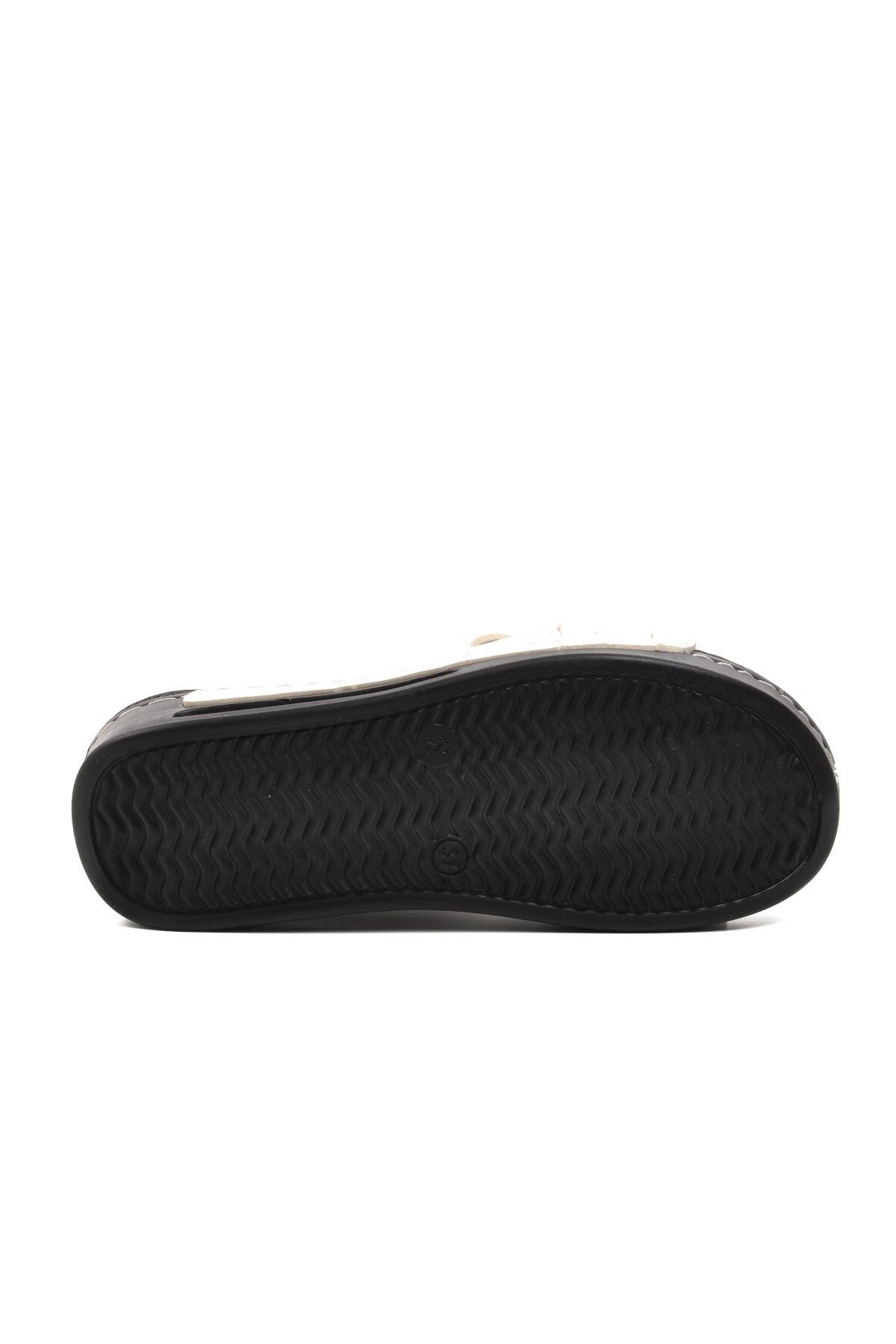 Ayakmod Beyaz Kadın Terlik