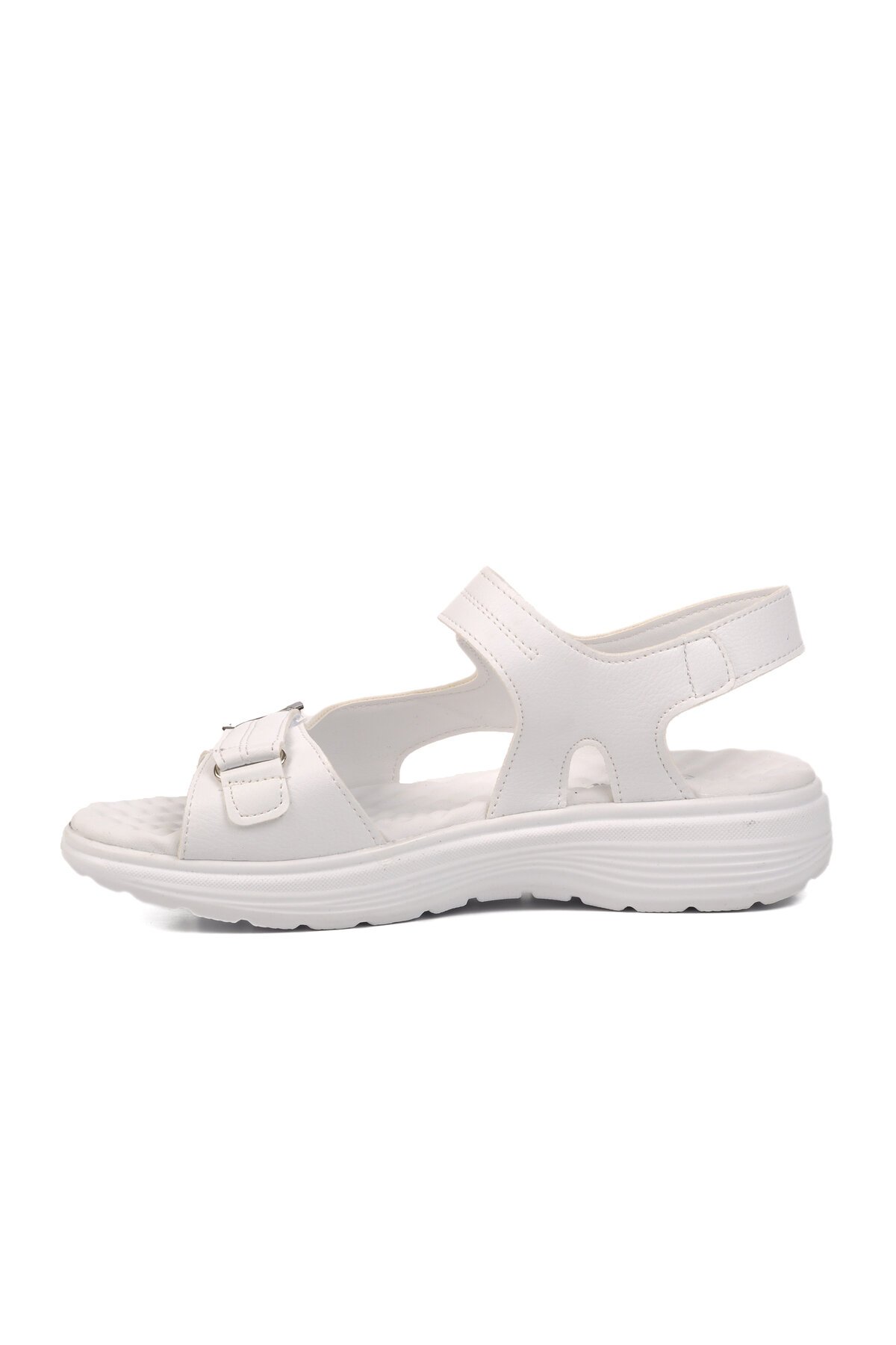 Ayakmod Beyaz Kadın Sandalet