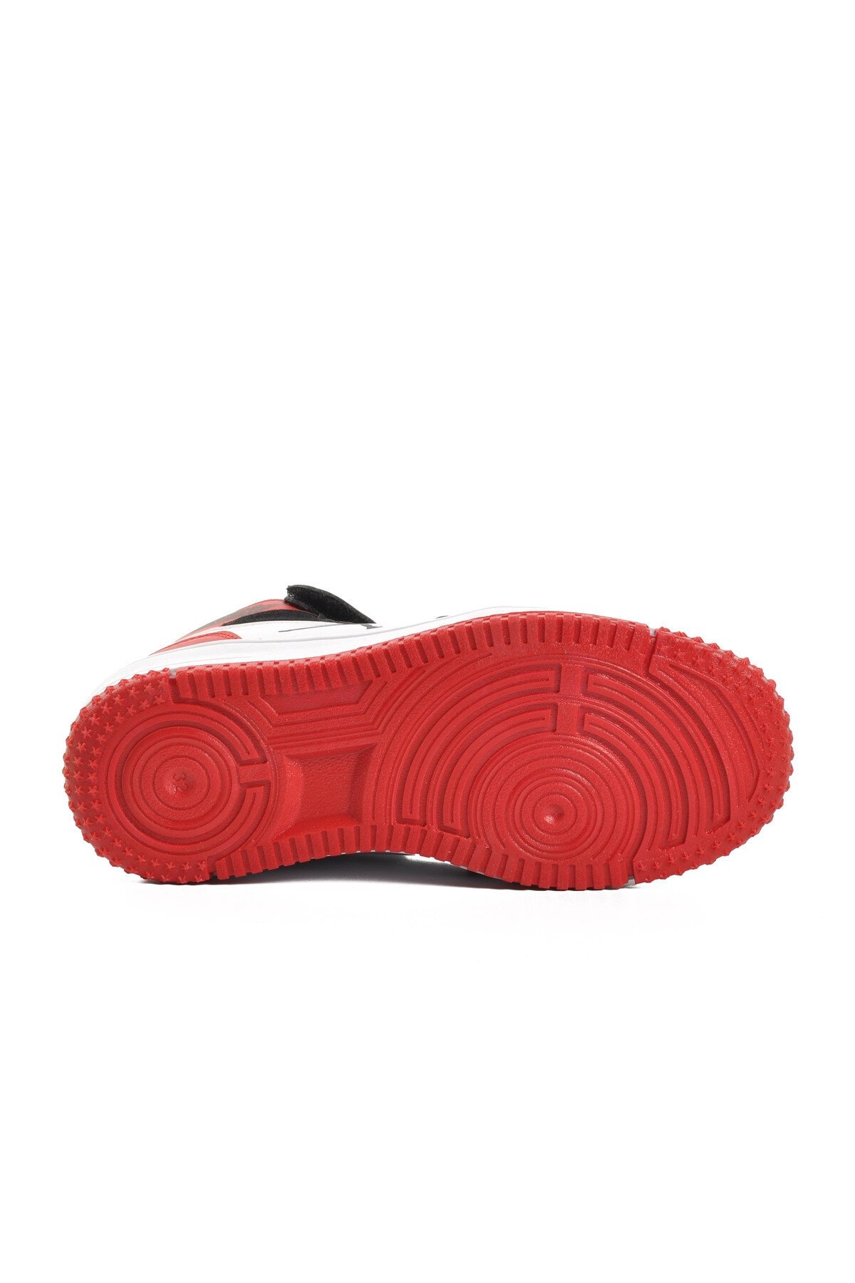 Siyah-Kırmızı Cırtlı Hafif Çocuk Spor Ayakkabı