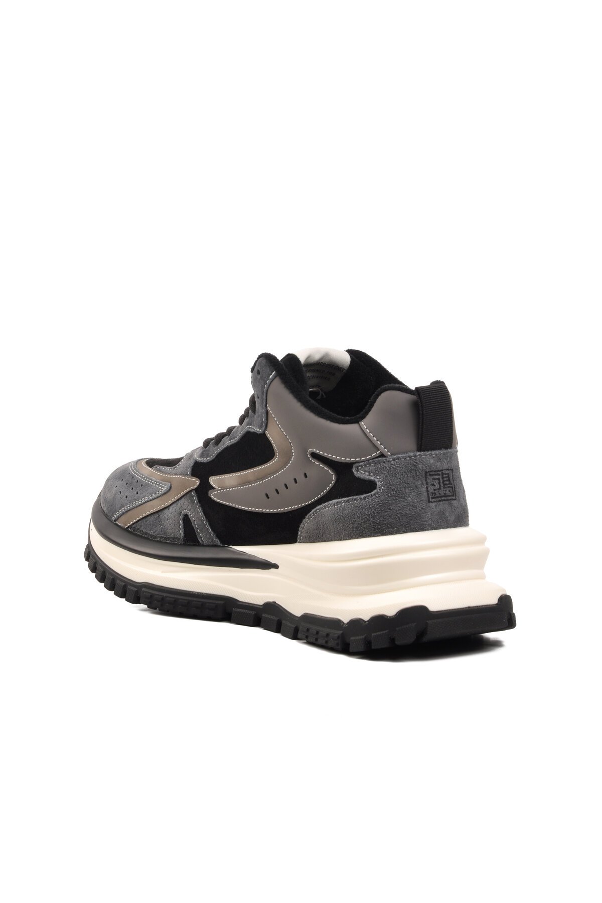 Siyah Yüksek Taban Unisex Spor Ayakkabı