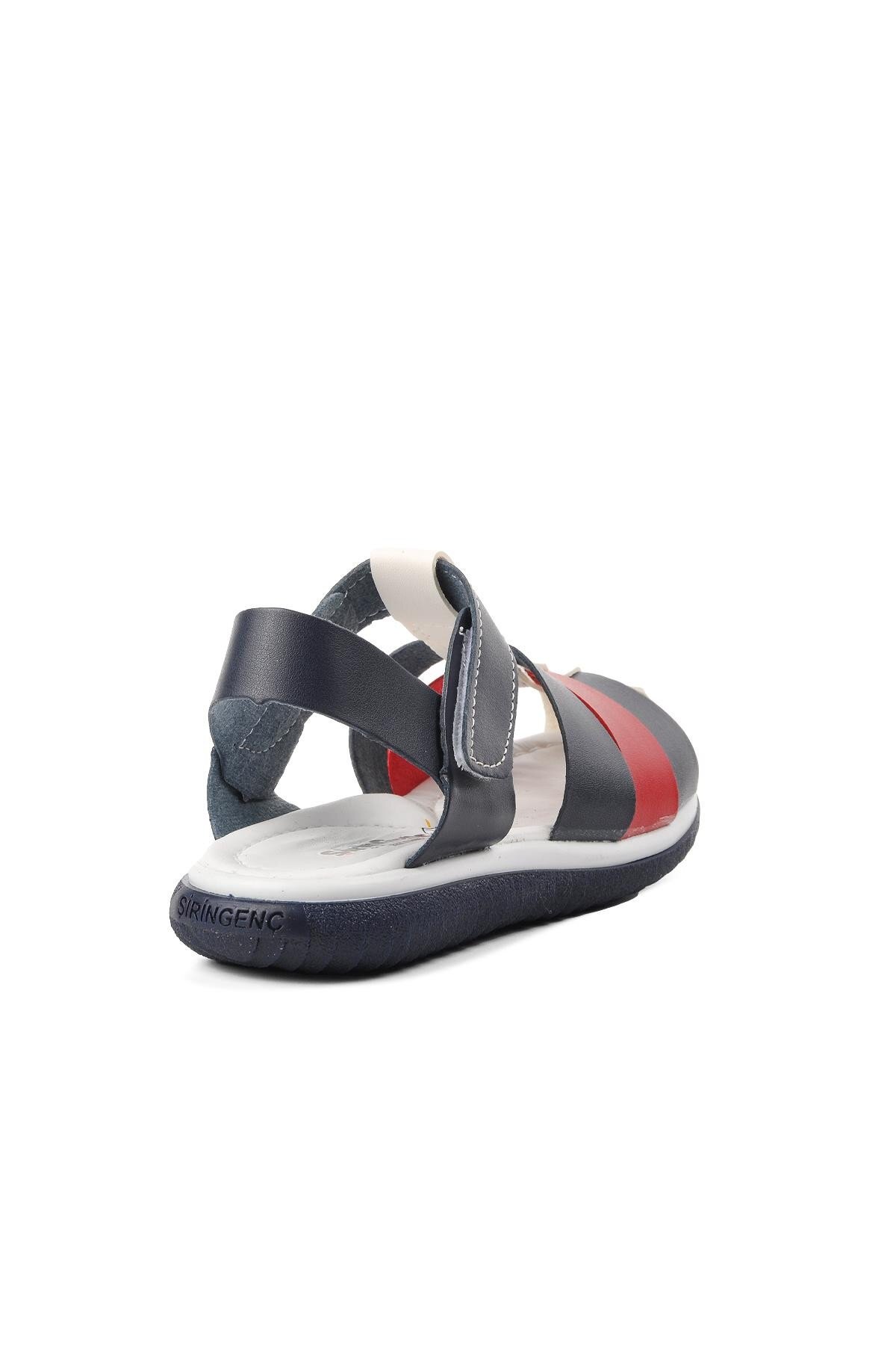 Ayakmod Lacivert-Beyaz-Kırmızı Erkek Çocuk Sandalet