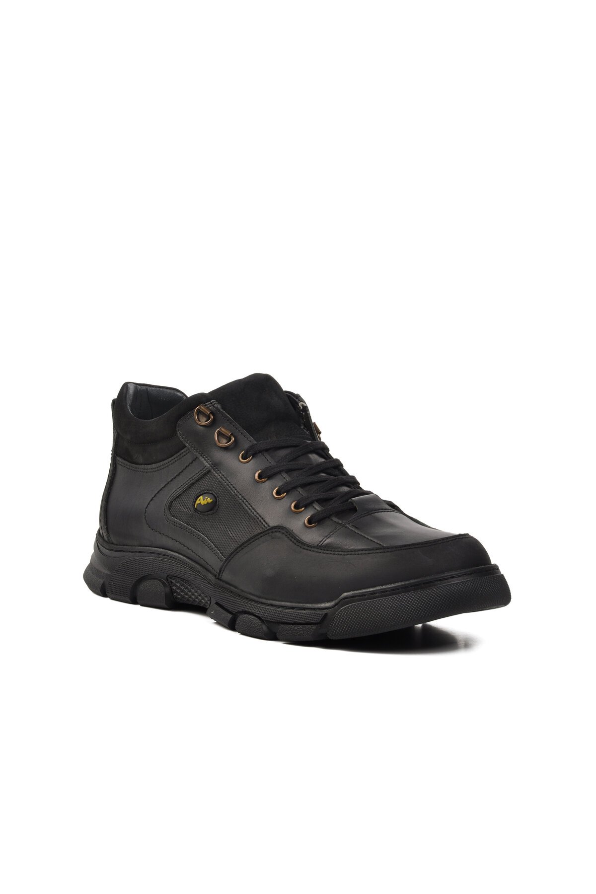 Ayakmod Siyah Hakiki Deri Erkek Günlük Ayakkabı