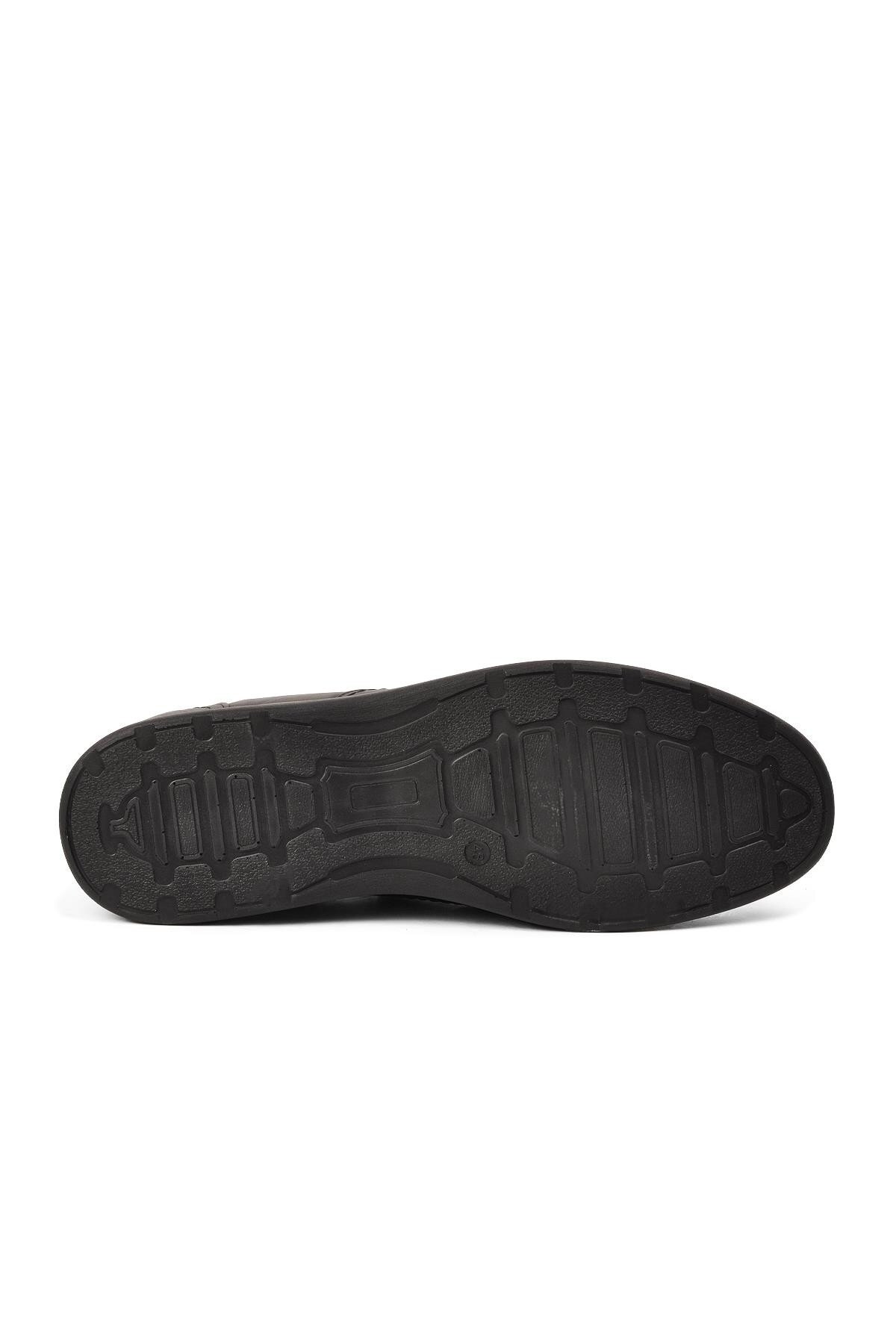 Ayakmod Siyah Hakiki Deri Erkek Günlük Ayakkabı