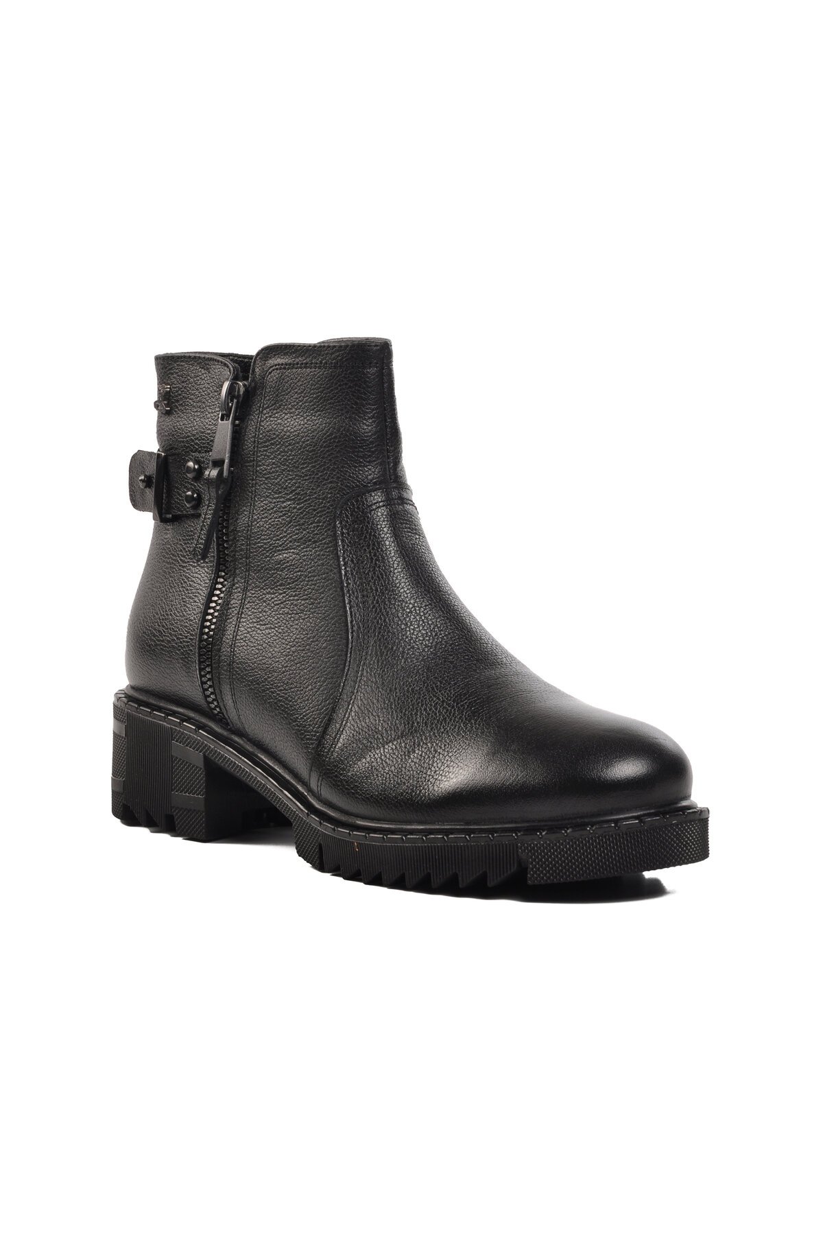 Venüs Siyah Hakiki Deri Kadın Bot