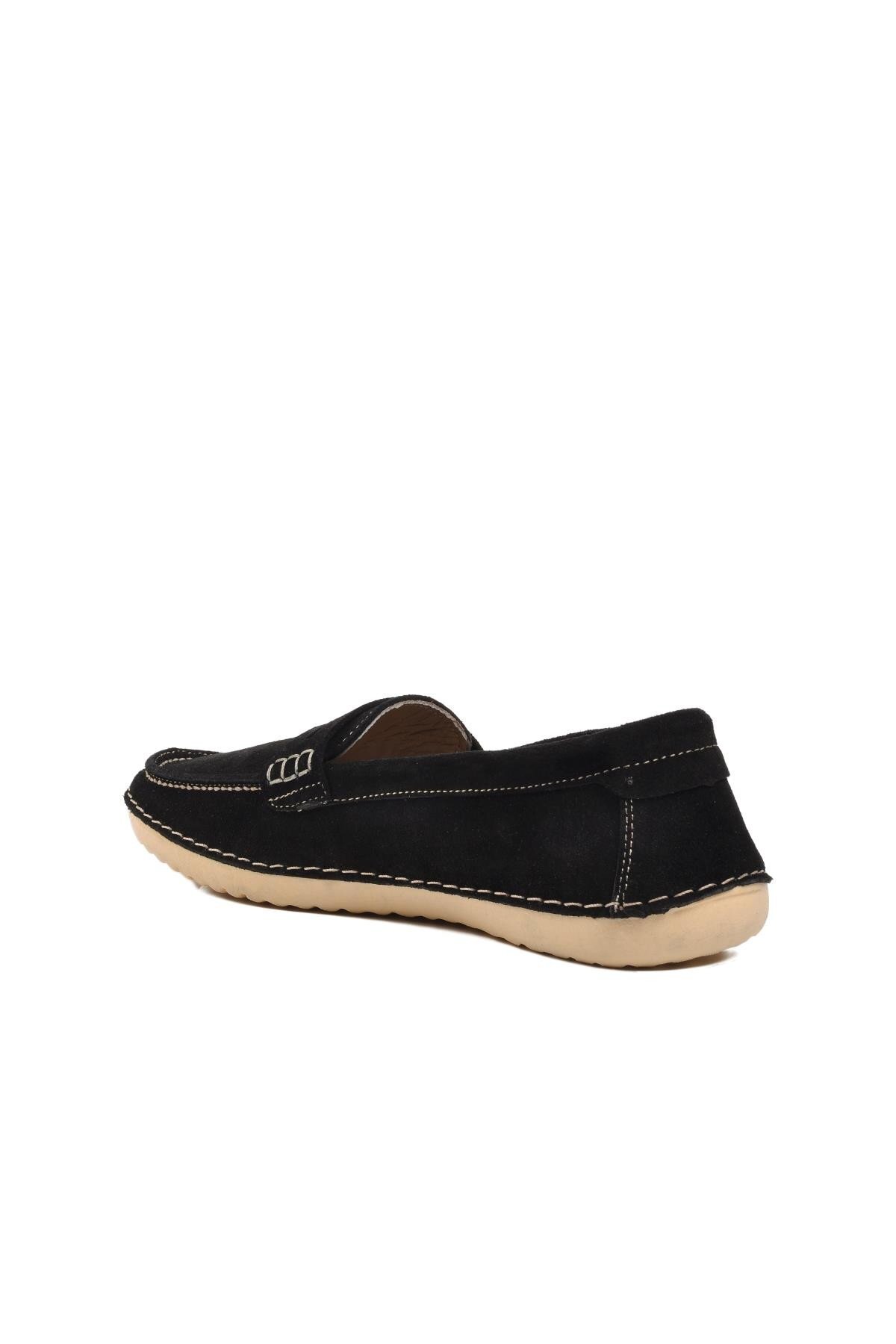 Ayakmod Siyah Süet Kadın Günlük Ayakkabı