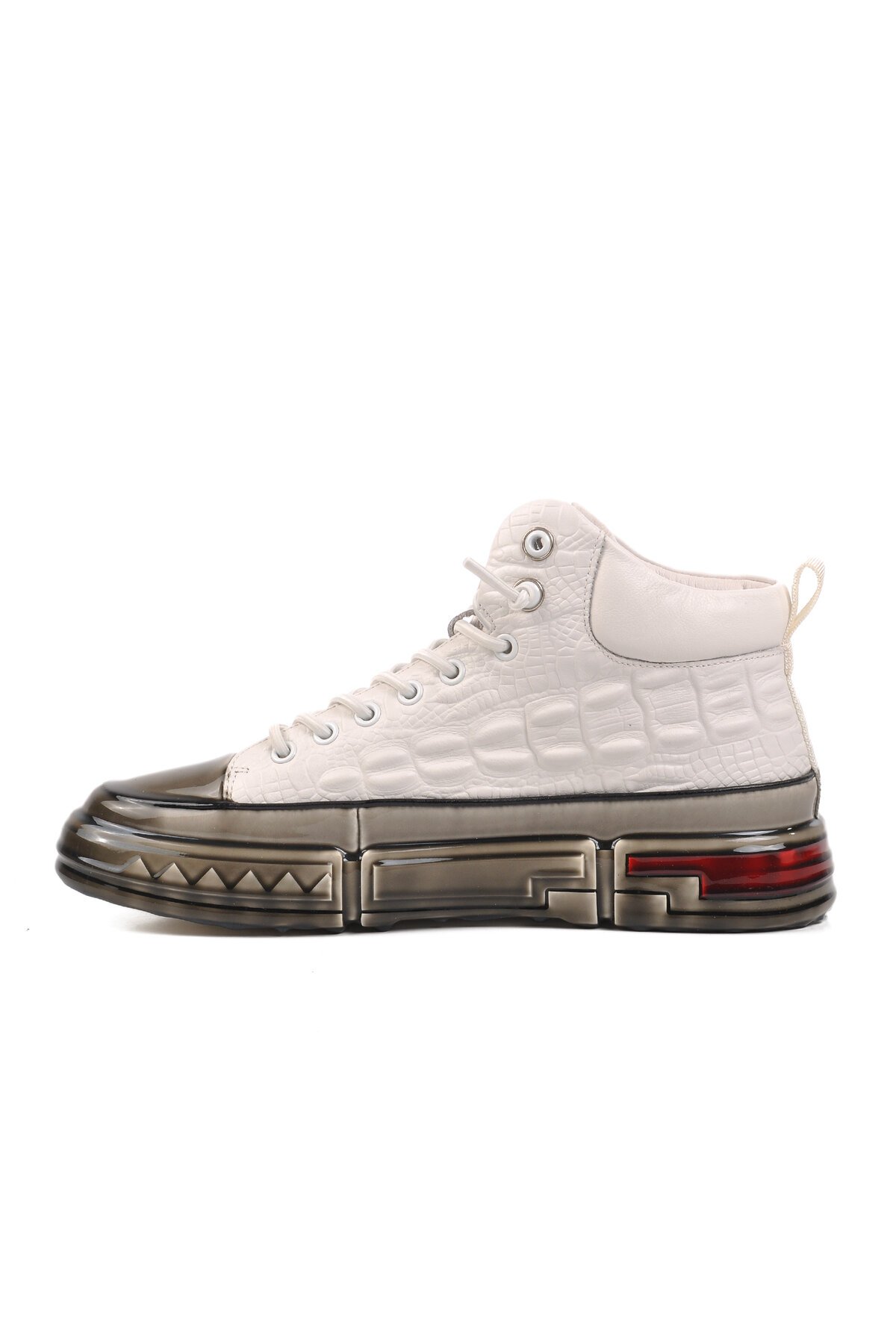 Guja Beyaz Hakiki Deri Erkek Spor Ayakkabı