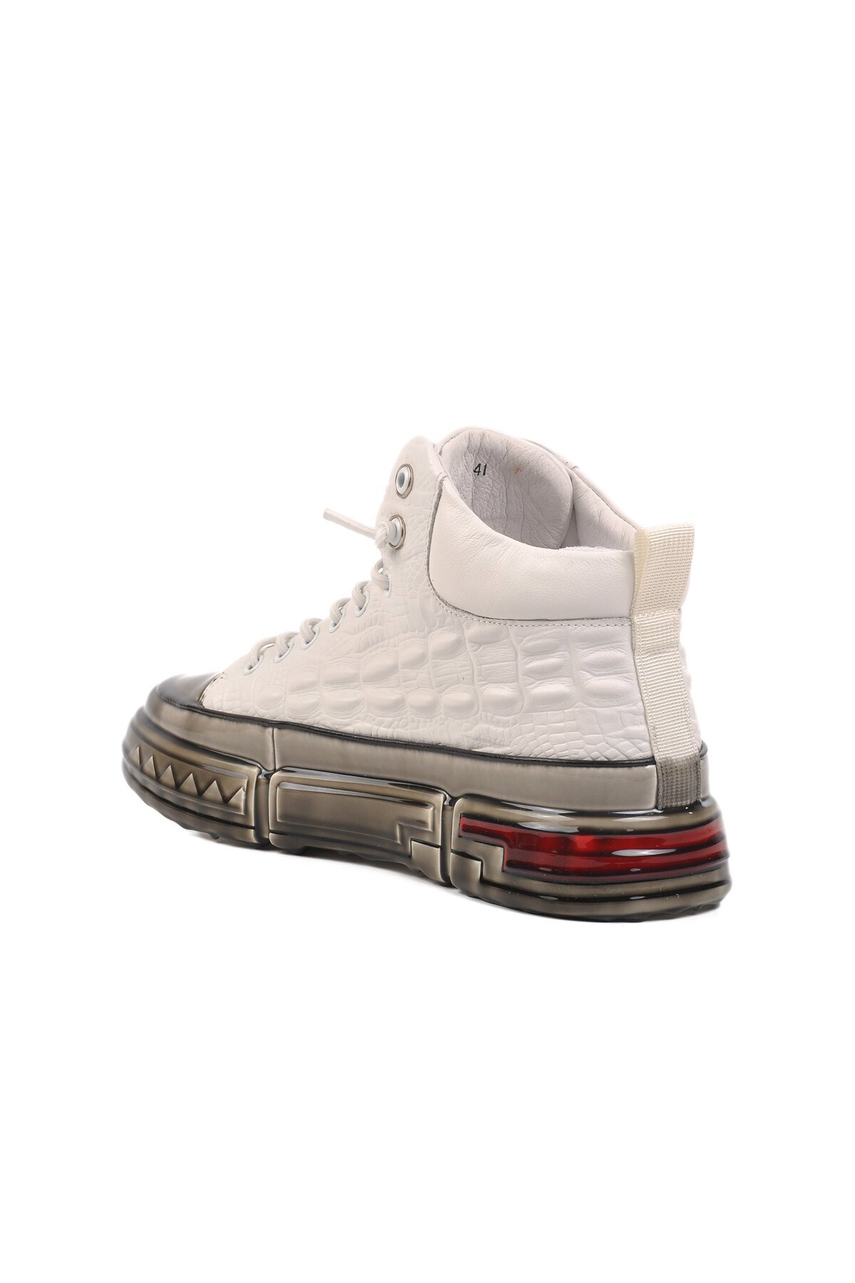 Guja Beyaz Hakiki Deri Erkek Spor Ayakkabı